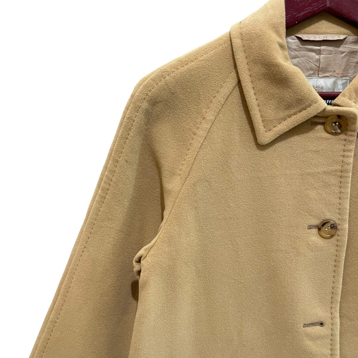 Aquascutum × Designer Vintage Aquascutum Made in Japan Wool Trench Coat Jacket Size M / US 6-8 / IT 42-44 - 4 Thumbnail