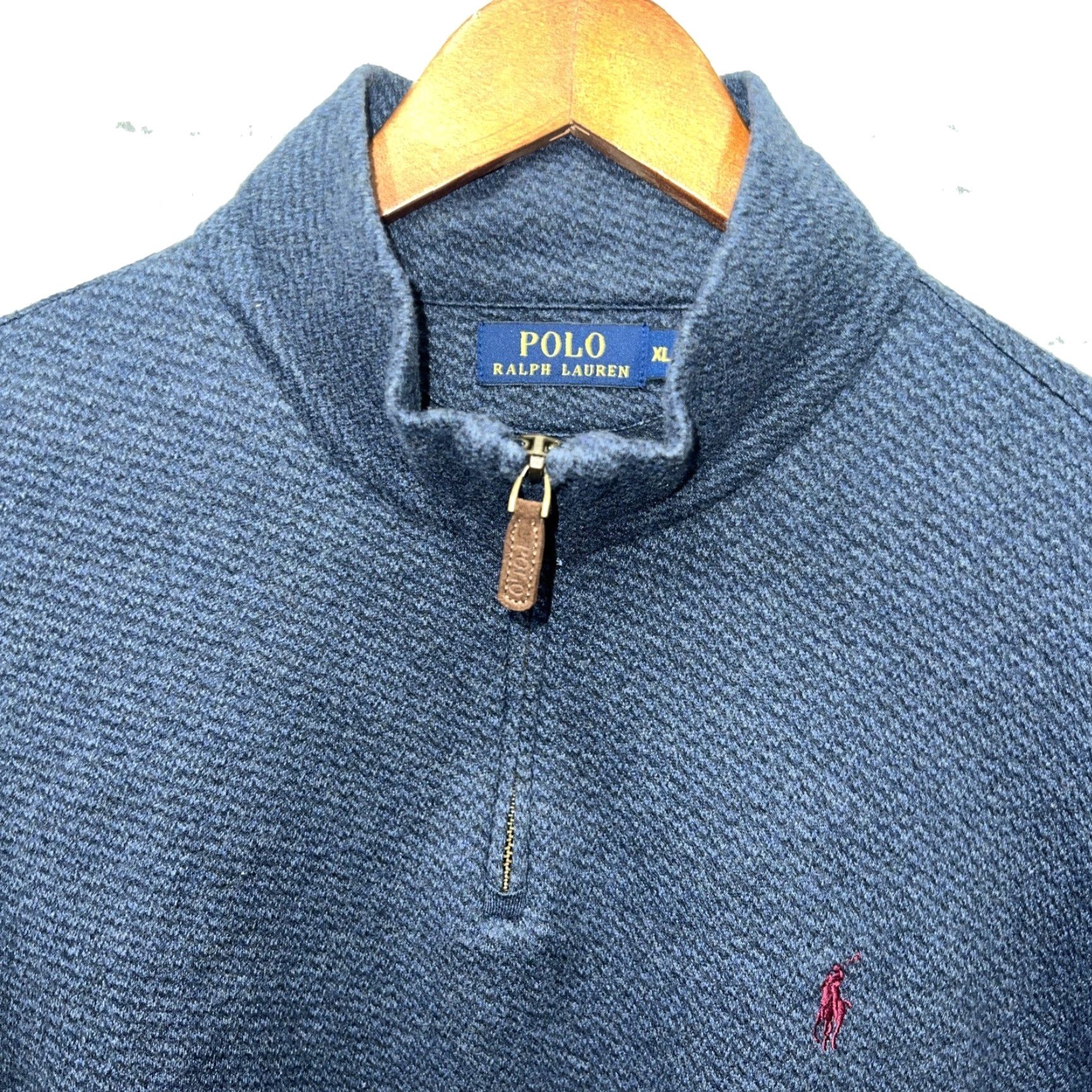 Ralph Lauren Polo Ralph Lauren Blue Half Zip Pullover Mens XL Pullover Blue Polo Ralph Lauren Half Zip Pullover Mens XL Size US XL / EU 56 / 4 - 2 Thumbnail