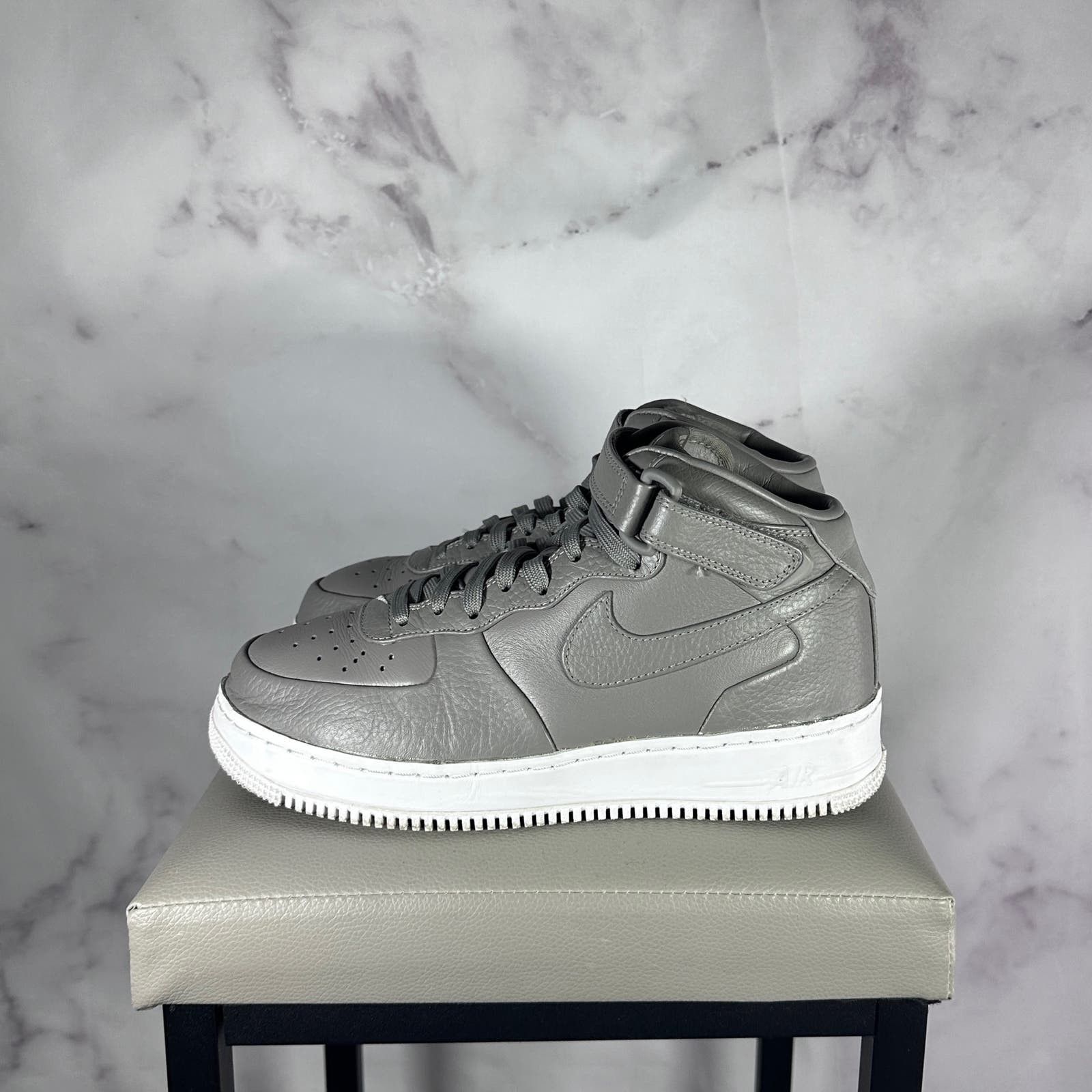 Nike NikeLab Air Force 1 Mid Light Charcoal Size US 8.5 / IT 38.5 - 2 Thumbnail