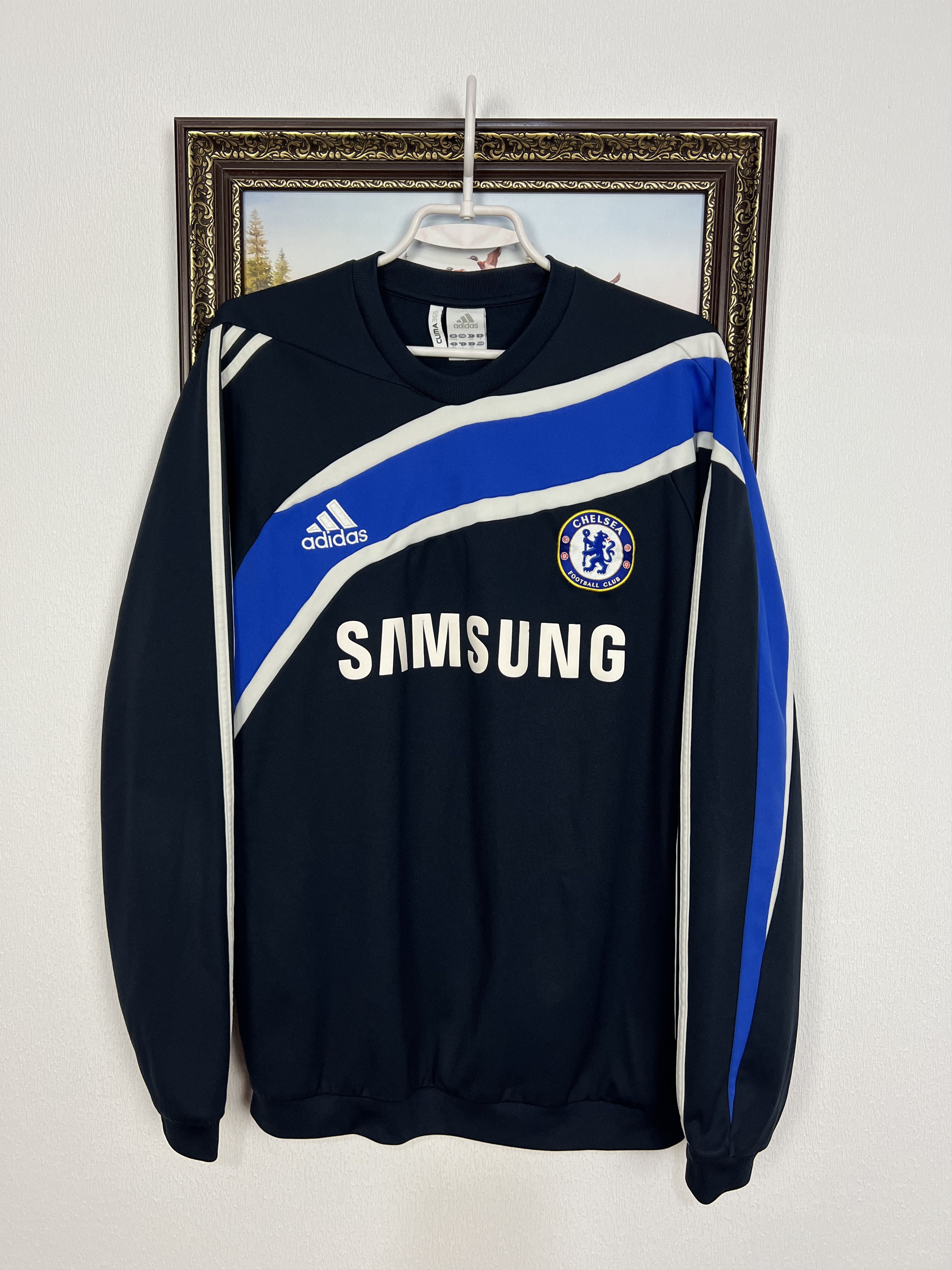 Adidas Chelsea Football Sweatshirt Soccer Crewneck Track Top Size US L / EU 52-54 / 3 - 1 Thumbnail