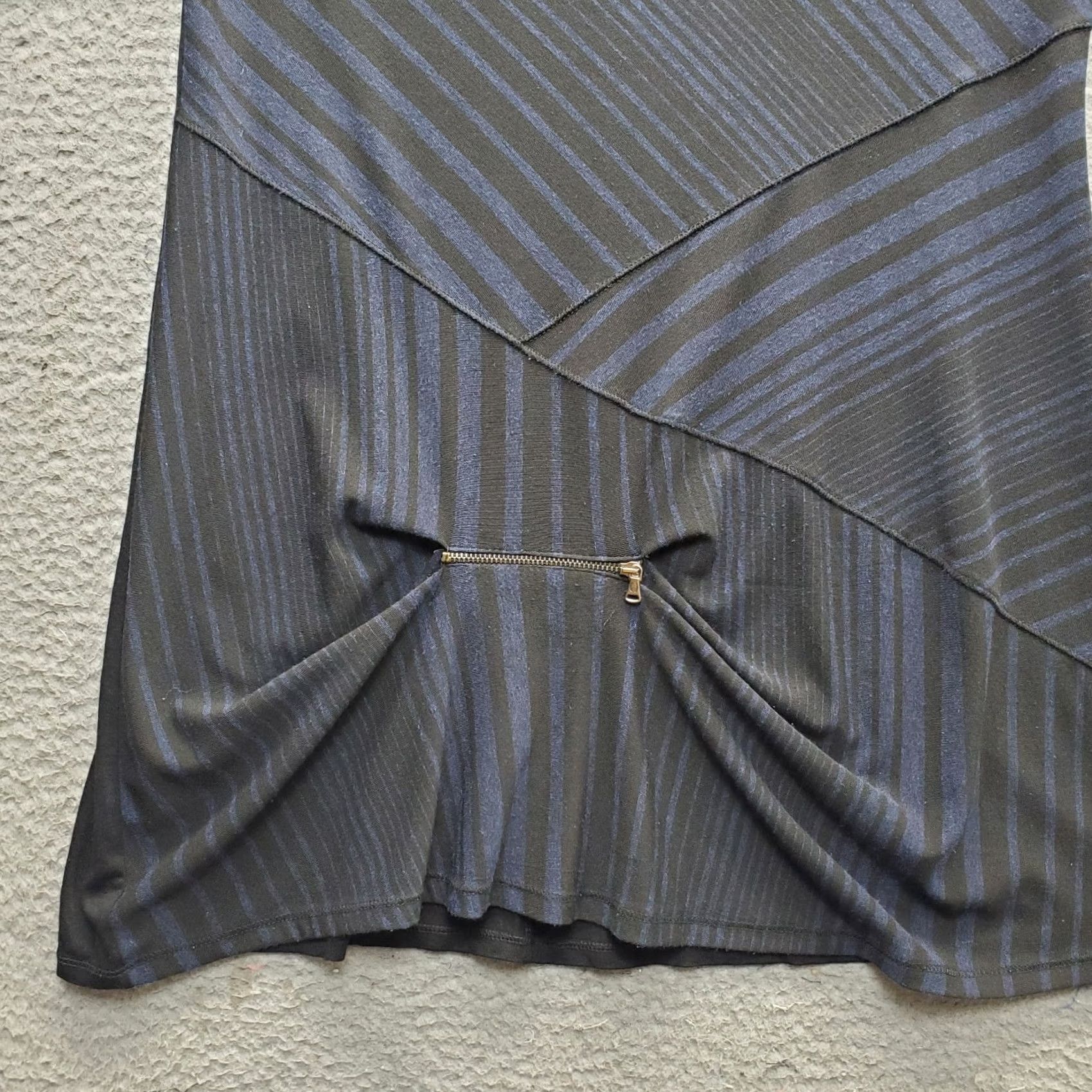 Vintage Deca Tunic Top Womens Tall 4 Multi Striped Zipped Detail Cowl Neck Size S / US 4 / IT 40 - 7 Thumbnail