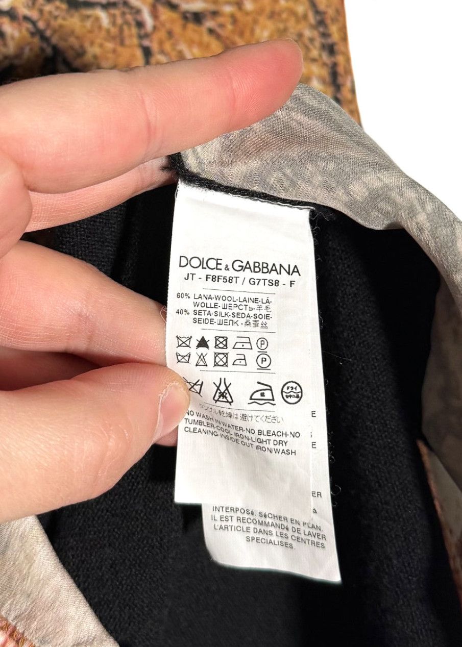Dolce & Gabbana Dolce & Gabbana 2013 Byzantine Print Silk Wool Top Size M / US 6-8 / IT 42-44 - 6 Thumbnail