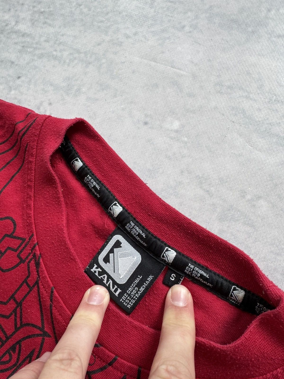 Karl Kani Karl Kani vintage tee red big logo chain Size US S / EU 44-46 / 1 - 5 Thumbnail