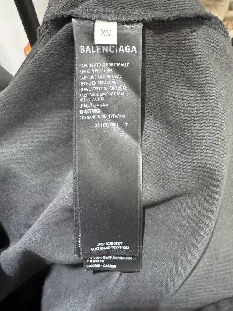 Balenciaga Balenciaga Logo Print Crown Round Neck Short Sleeve T-Shir Size US XS / EU 42 / 0 - 4 Thumbnail