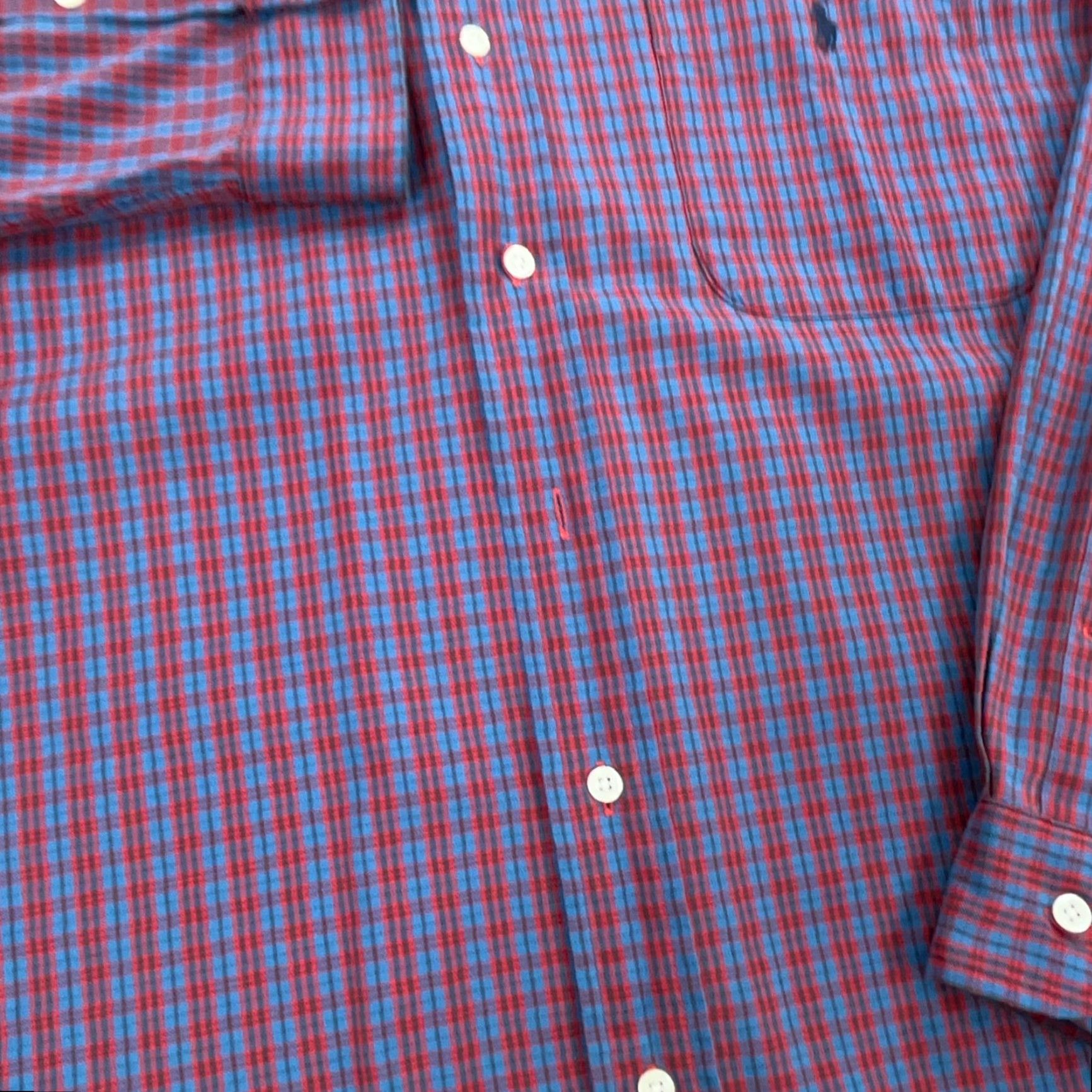 Ralph Lauren Ralph Lauren Shirt Men XL Red Multi Plaid Button-Up Classic Fit Oxford Cloth Pony, Button-Front, Long Sleeve, Collared Size US XL / EU 56 / 4 - 4 Thumbnail