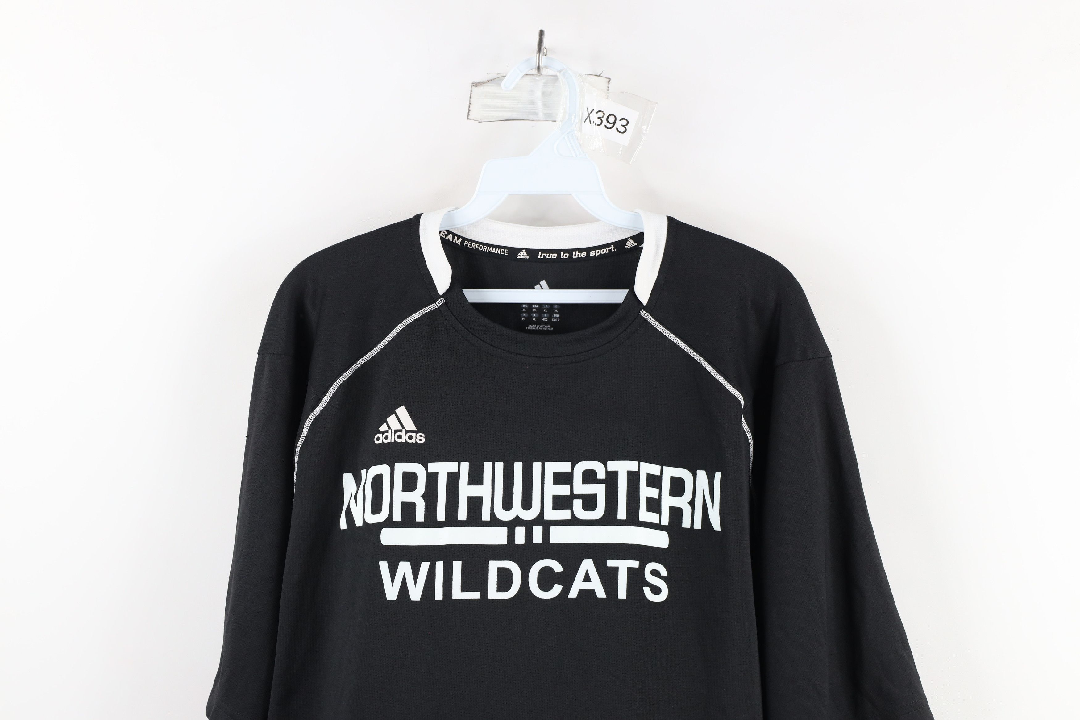 Adidas × Vintage Adidas Team Issued Northwestern University Football T-Shirt Size US XL / EU 56 / 4 - 2 Thumbnail