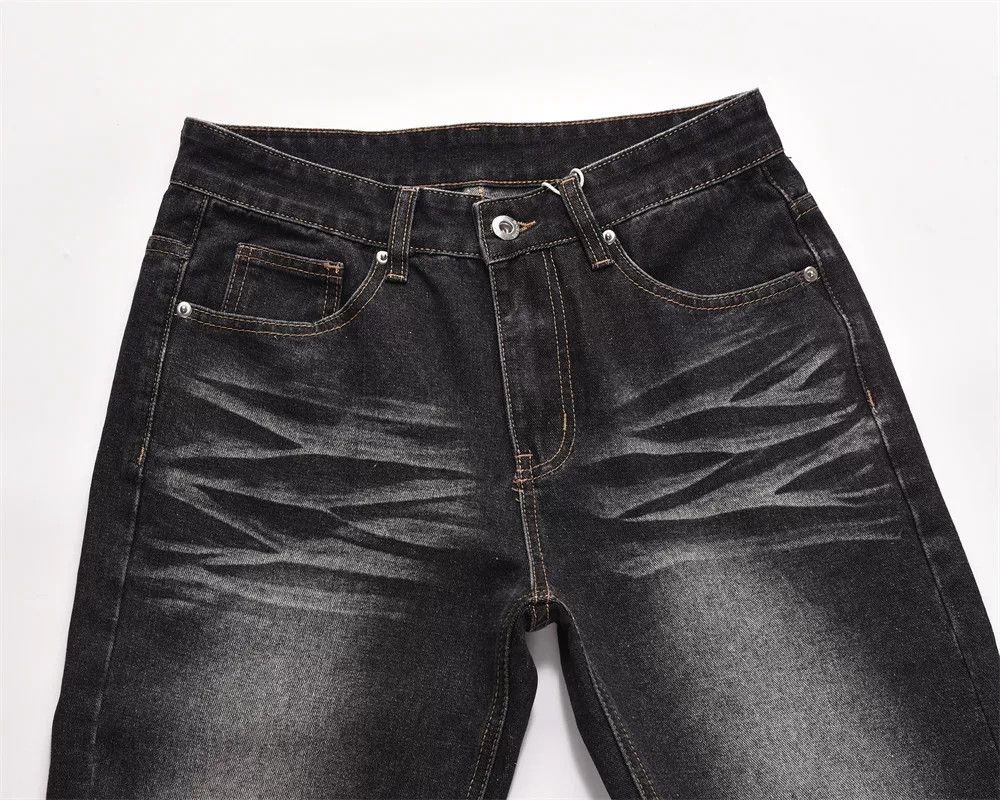 Japanese Brand Men's High-Street American Casual Washed Straight-Leg Jeans Size US 32 / EU 48 - 3 Thumbnail