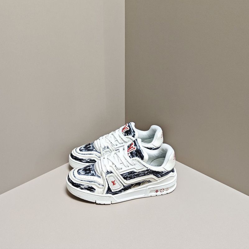 Louis Vuitton Louis Vuitton Hand-Painted Low-Top Sneakers for All -2508 Size US 8.5 / EU 41-42 - 1 Thumbnail