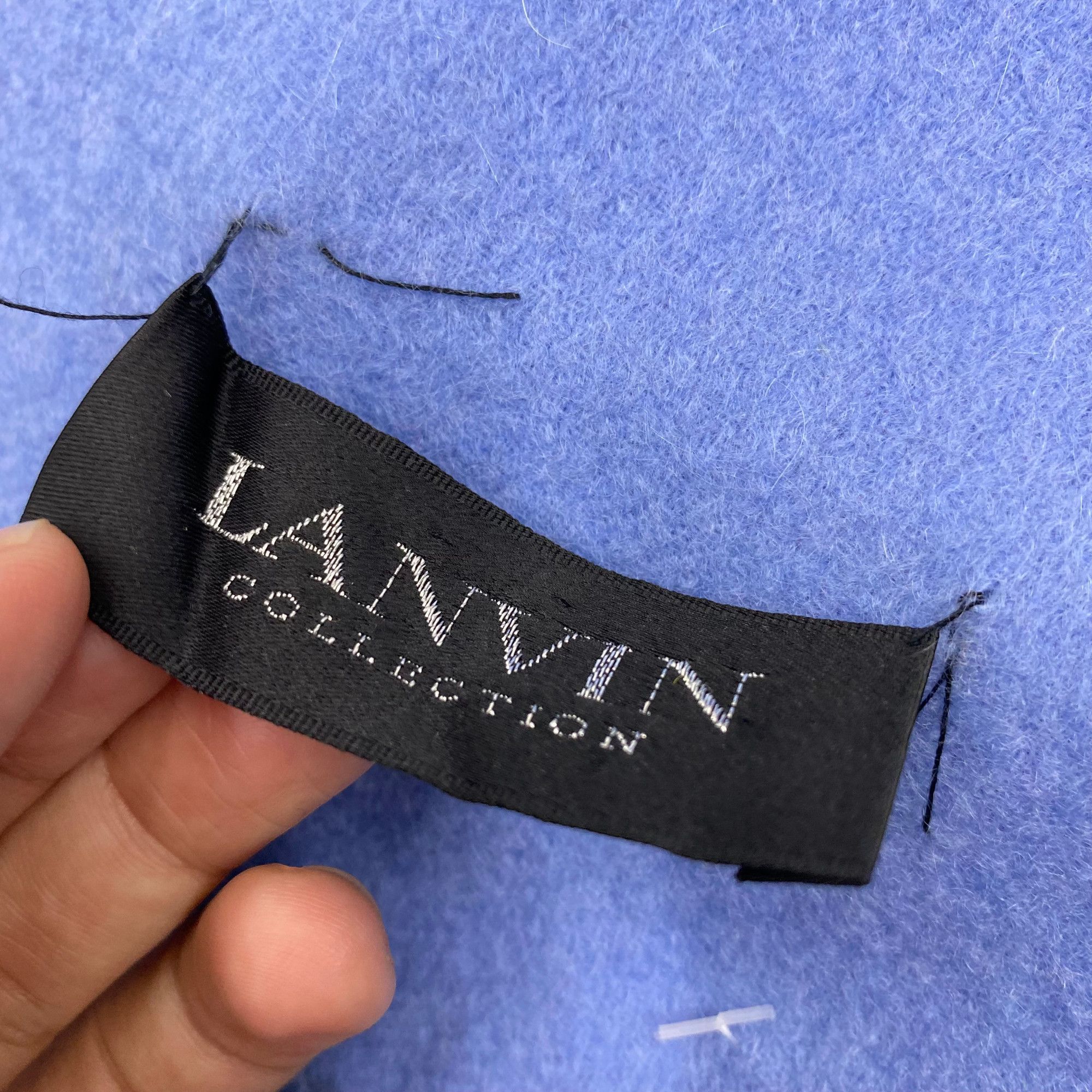 Lanvin Vintage Lanvin Scarf Muffler Wool Cashmere Scarves Size ONE SIZE - 4 Thumbnail