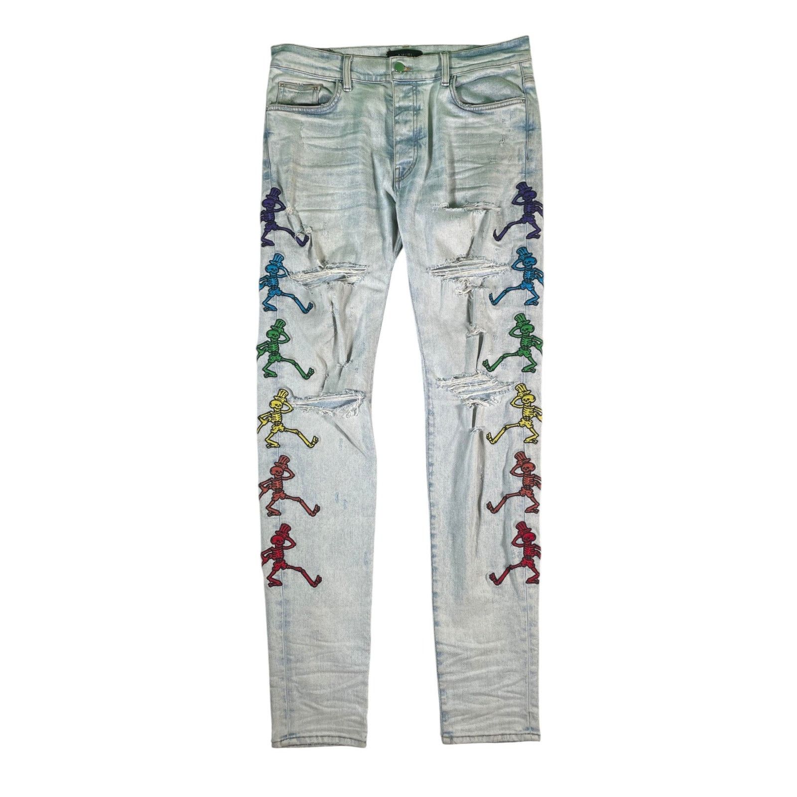 Amiri Amiri Grateful Dead Dance Stone Wash Jeans Size US 36 / EU 52 - 1 Thumbnail