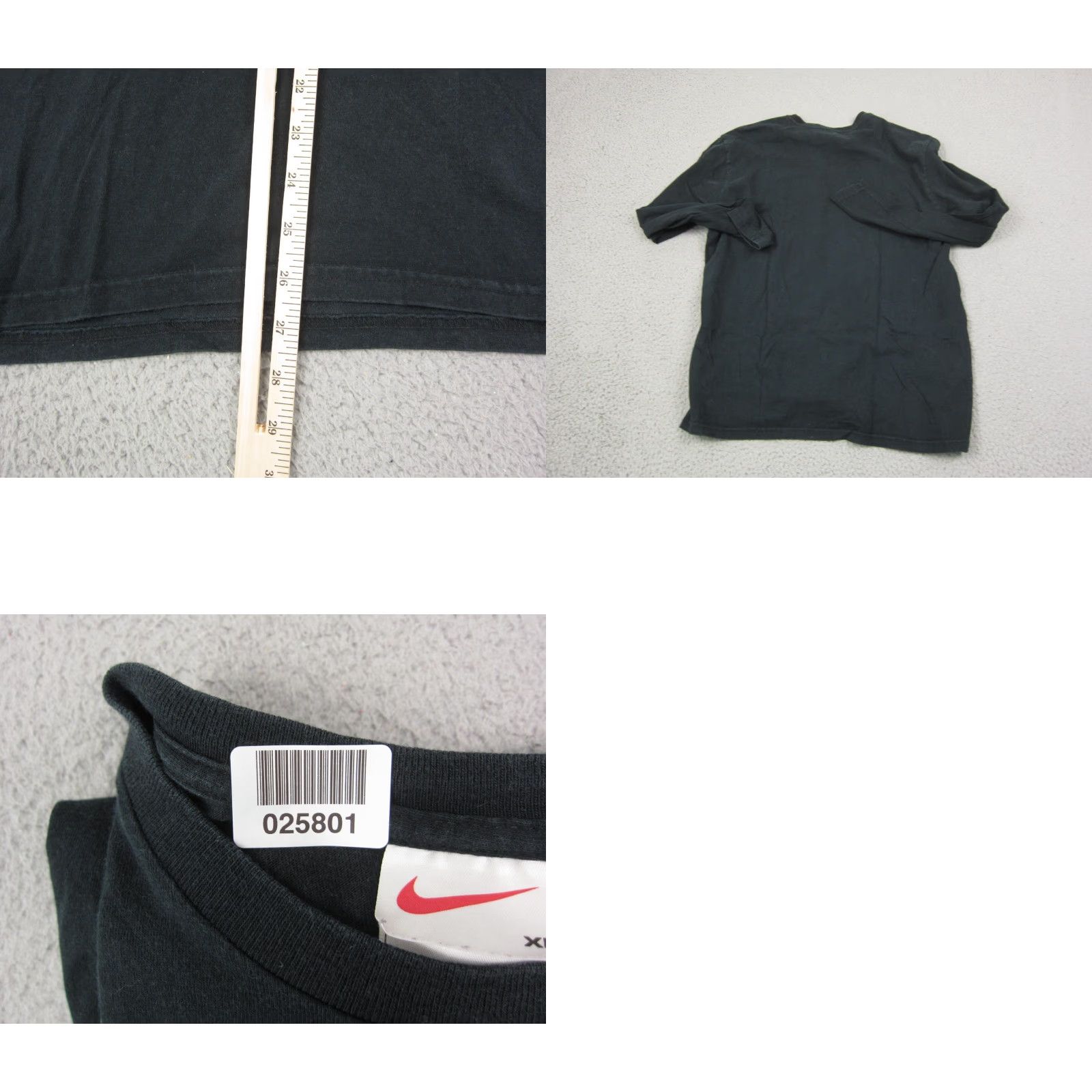 Nike VINTAGE Nike Athletics Shirt Mens XL Black Long Sleeve Crew Neck USA Made Shirt XL Black Nike Logo Regular fit All Seasons Mens XL Shirt Size US XL / EU 56 / 4 - 8 Thumbnail