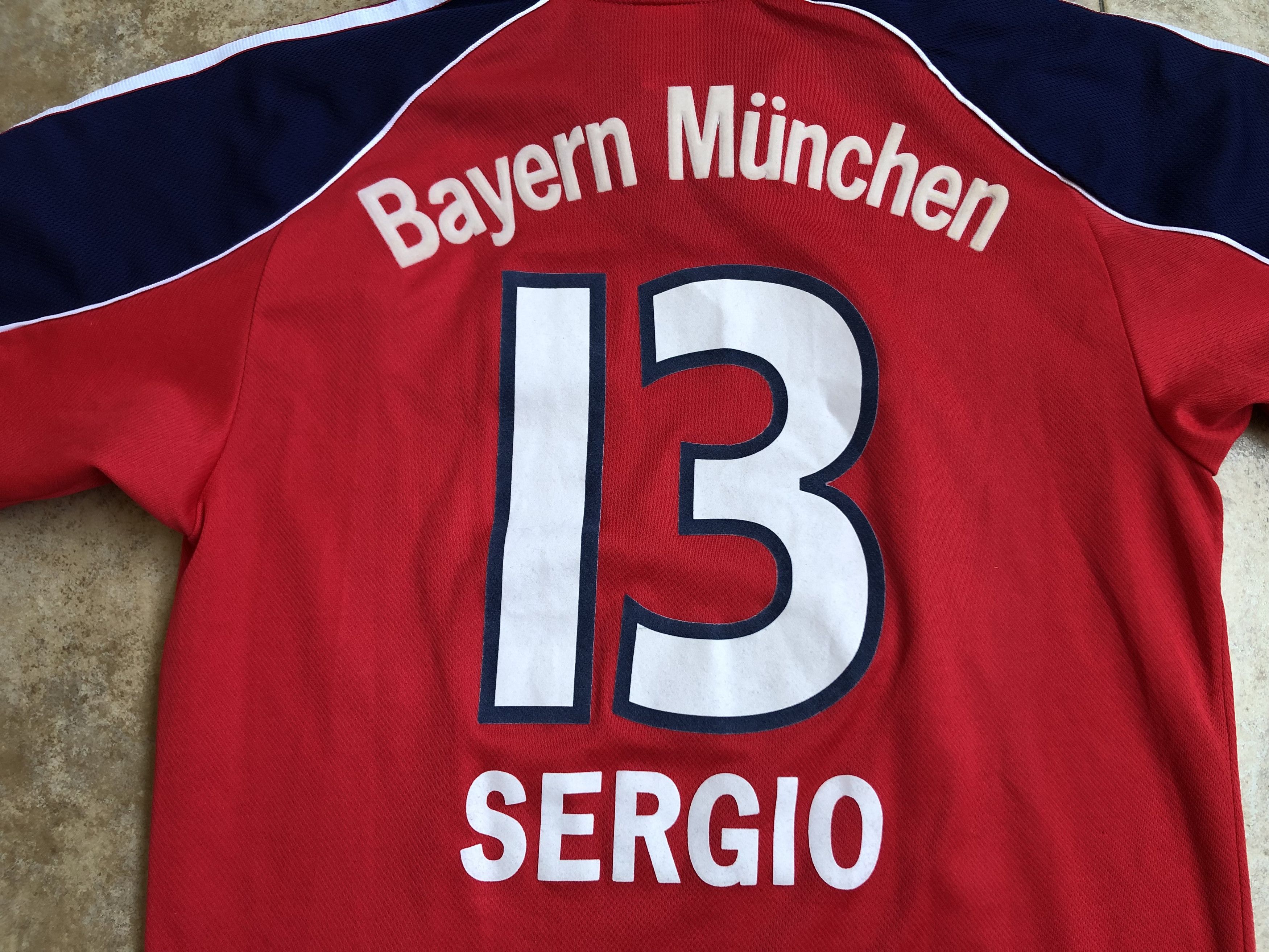 Adidas Bayern Munich Home Football Shirt 1999-2001 #13 Sergio Size US S / EU 44-46 / 1 - 15 Thumbnail