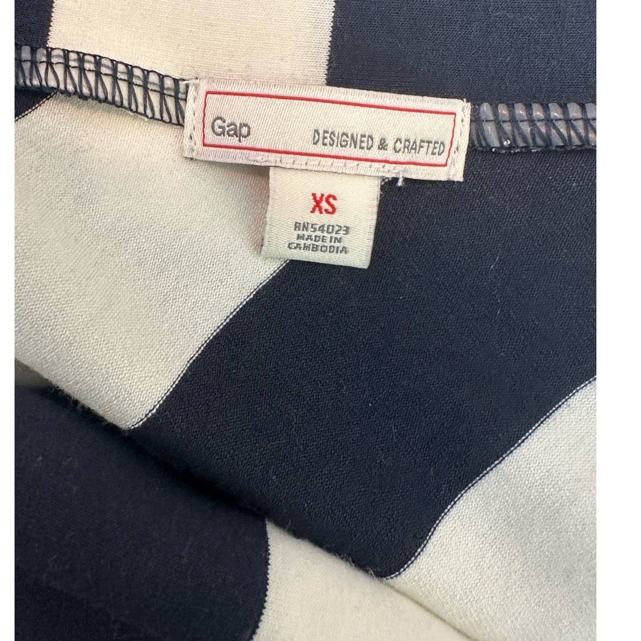 Gap Gap striped pull on nautical mini skirt size XS Size 28" / US 6 / IT 42 - 3 Thumbnail