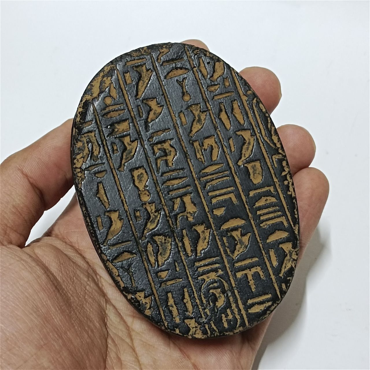 Other Ancient-style Egyptian scarab with engraved hieroglyphs Size ONE SIZE - 6 Thumbnail
