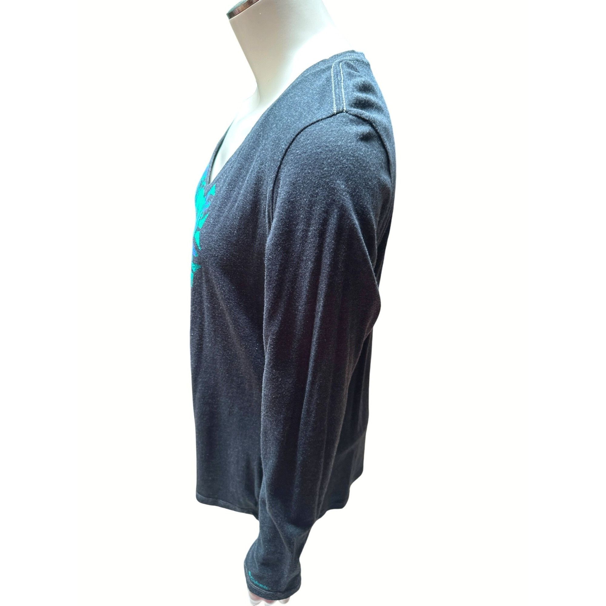 Columbia Columbia Womens Sports Company Graphic Tee Sz Large Dark Gra Size L / US 10 / IT 46 - 2 Thumbnail