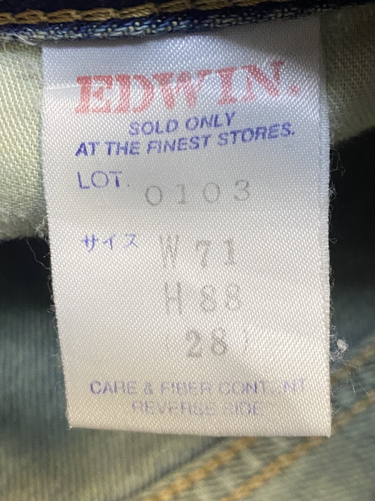 Other Vintage Edwin authentic entic Faded Wash Distressed Jeans Size US 29 - 11 Thumbnail