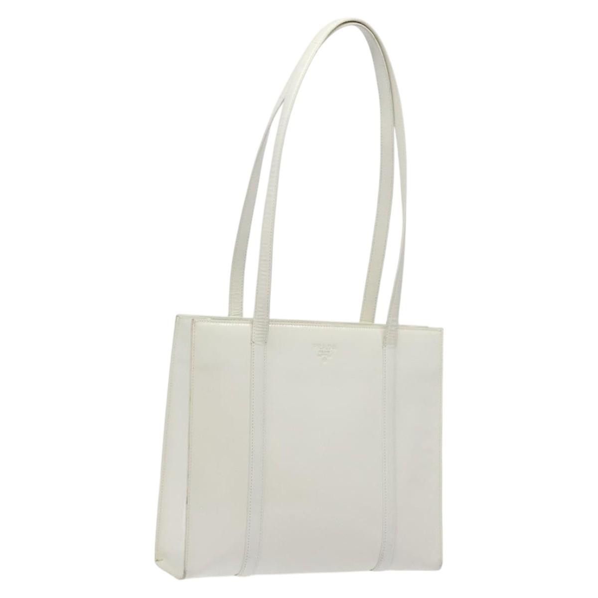 Prada PRADA Shoulder Bag Enamel White Auth bs25439 | Grailed