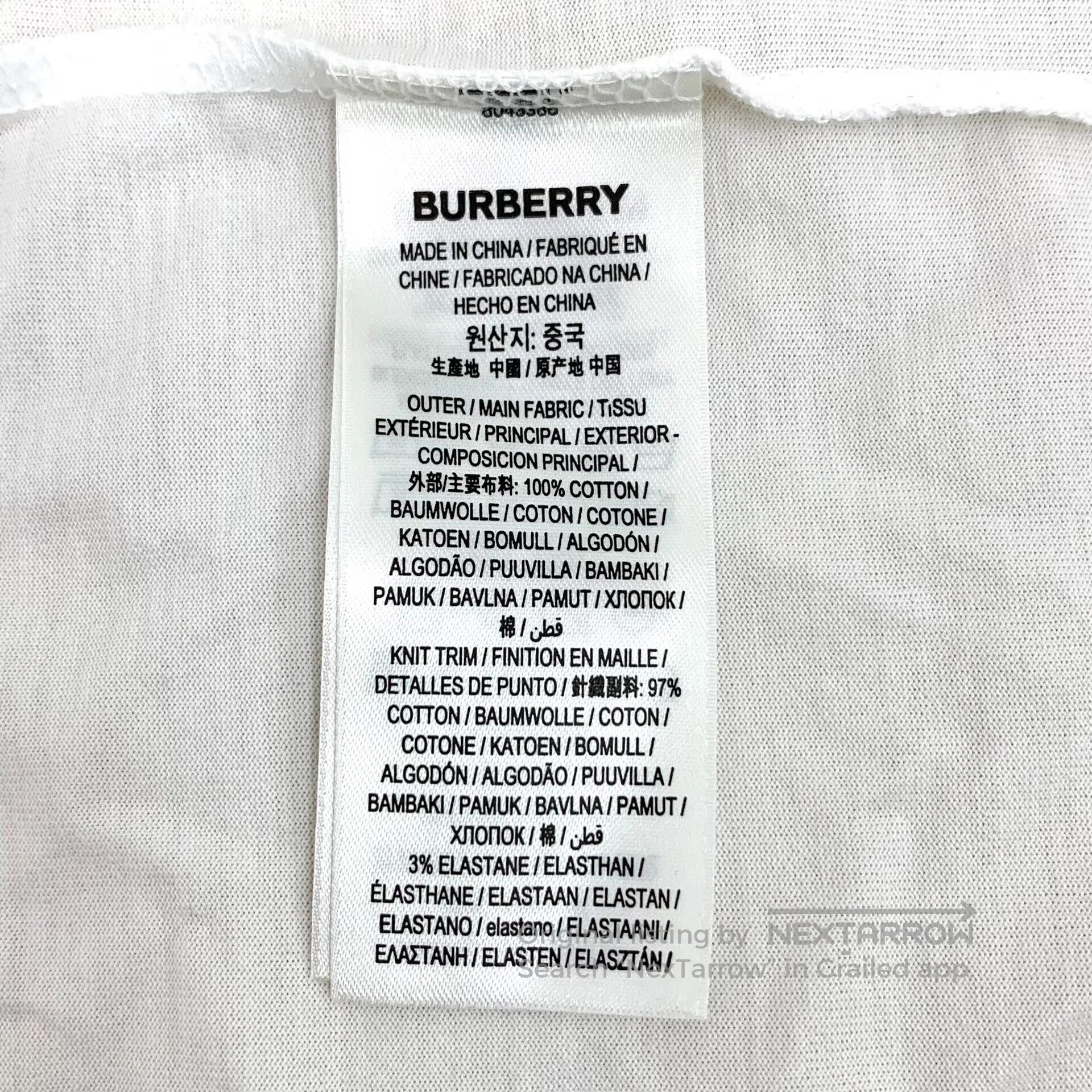 Burberry Burberry White Plaid Pocket Patchwork Cotton Crew Neck Sho Size US XS / EU 42 / 0 - 6 Thumbnail