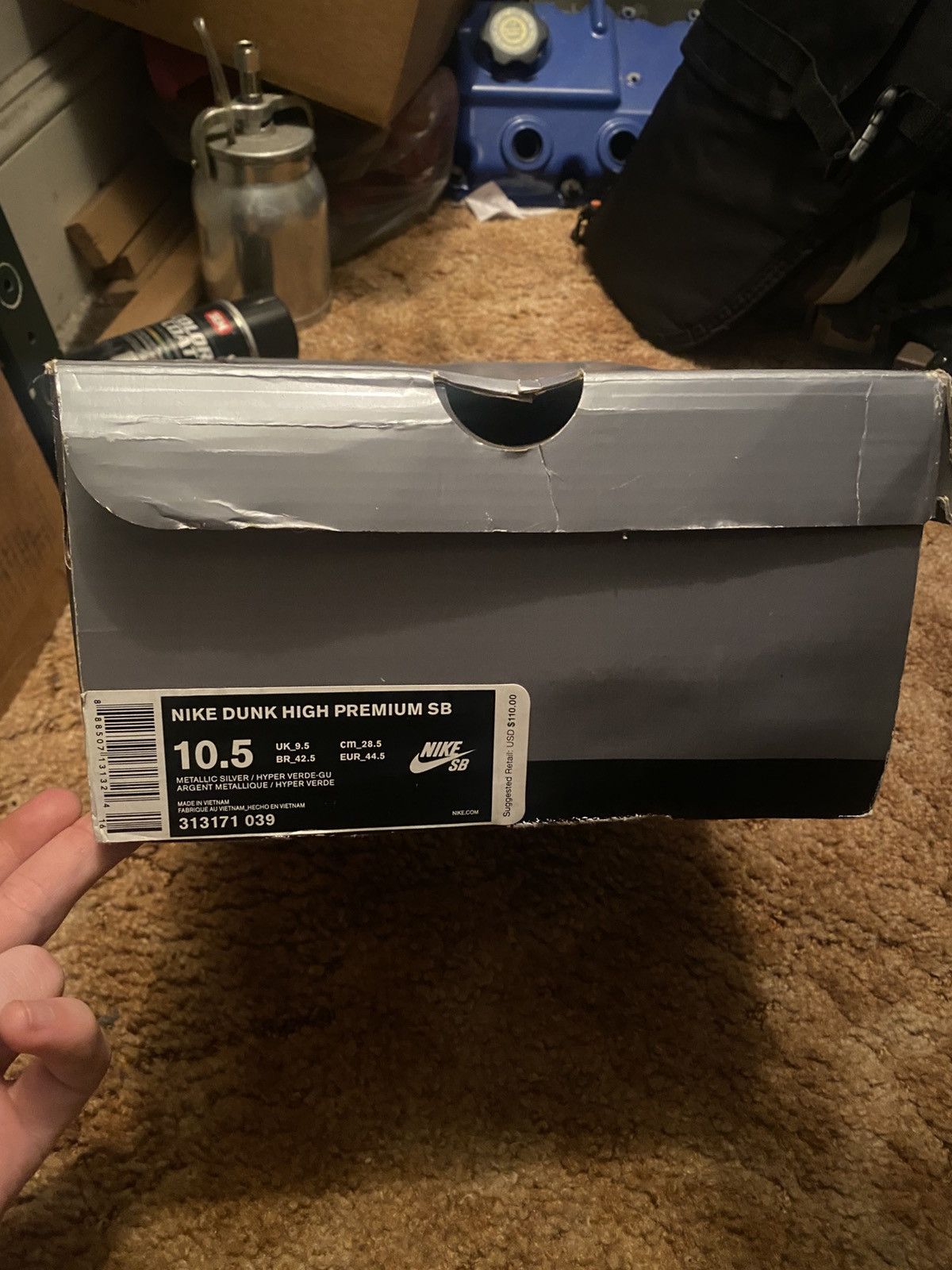 Nike Nike Dunk Hightop Silverbox Size US 10.5 / EU 43-44 - 7 Thumbnail