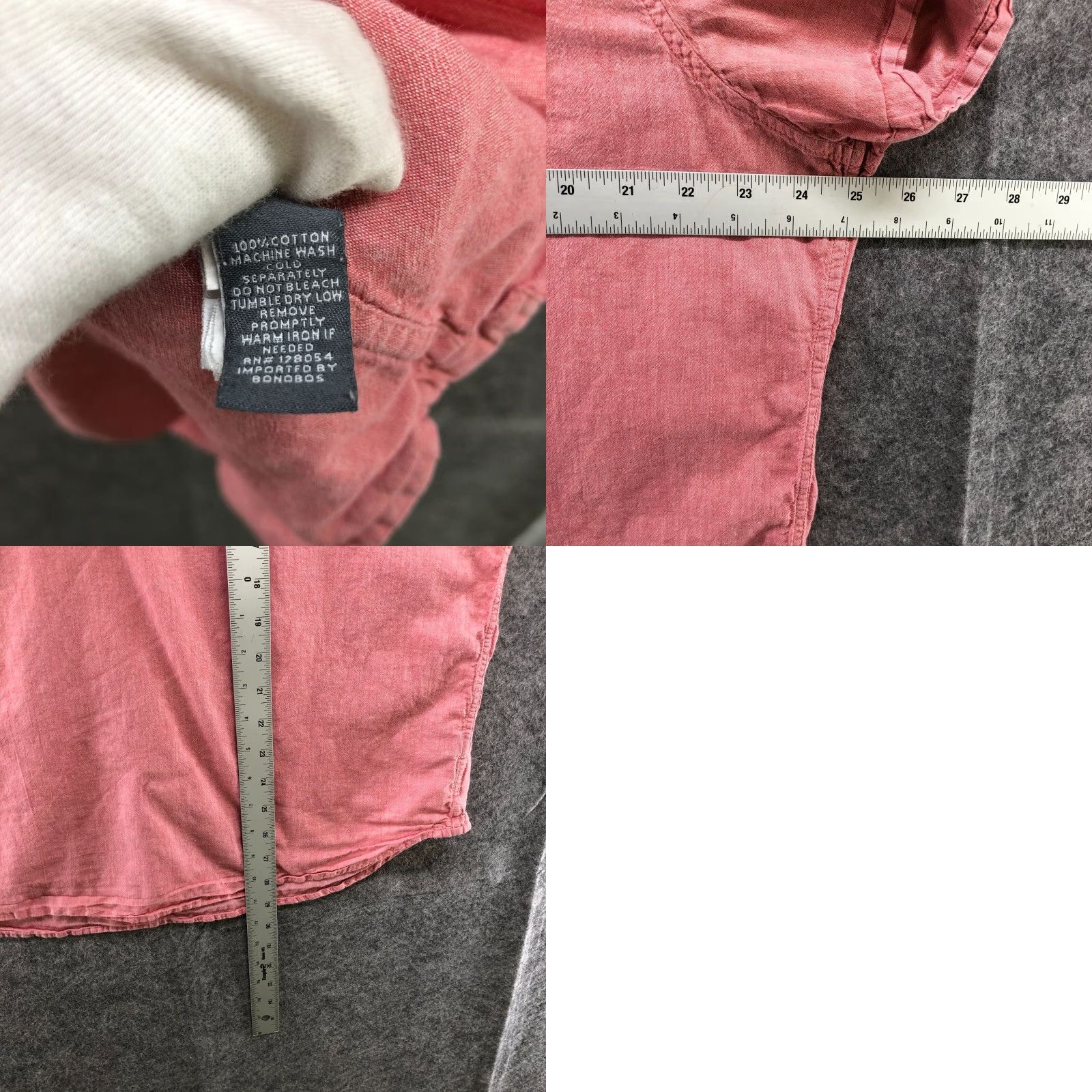 Bonobos Bonobos Shirt Pink Mens XXL Short Sleeve Button Front Pocket Polo Shirt Size US XXL / EU 58 / 5 - 8 Thumbnail