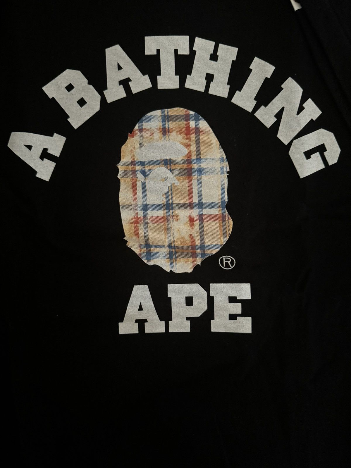 Bape BAPE Check College Tee 'Black Size US XL / EU 56 / 4 - 5 Thumbnail