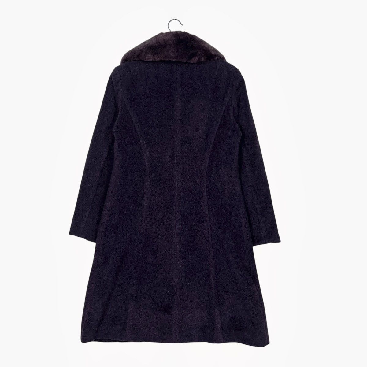 Aquascutum Aquascutum Rabbit Fur Purple Wool Coat Size S / US 4 / IT 40 - 8 Thumbnail