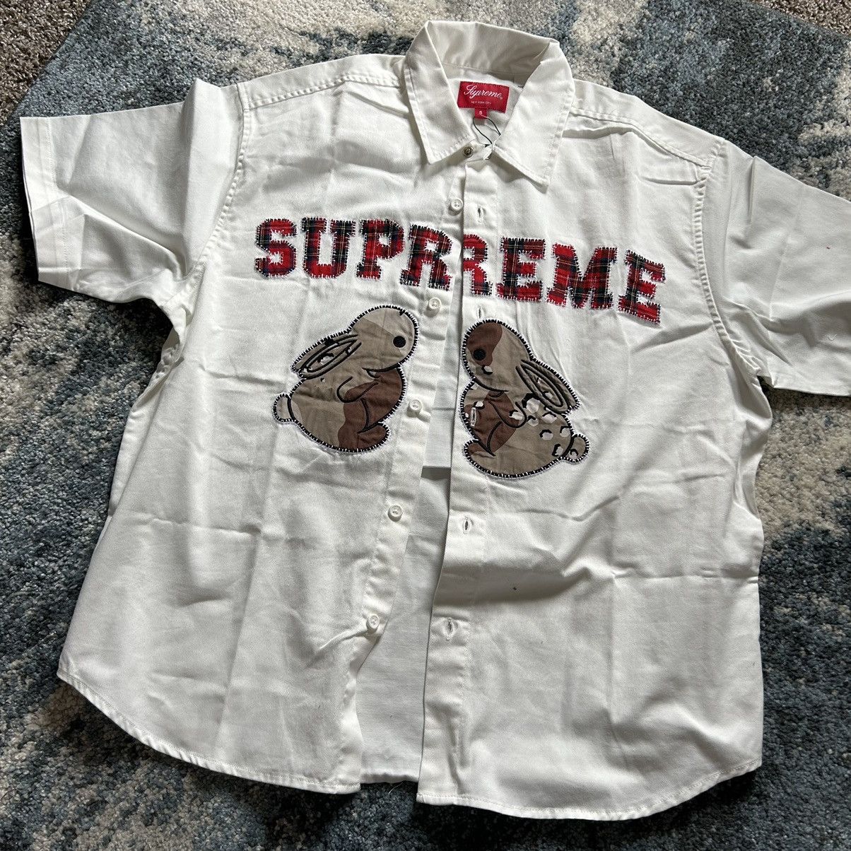 Supreme SPRiNG SUMMER 2023 BUNNiES SHORT SLEEVE WORK SHiRT CANVAS Size US S / EU 44-46 / 1 - 5 Thumbnail