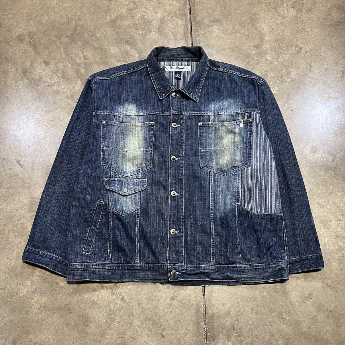 Southpole Vintage Y2K SouthPole Denim Jean Jacket Faded Hip Hop Y2K Size US XXL / EU 58 / 5 - 1 Thumbnail