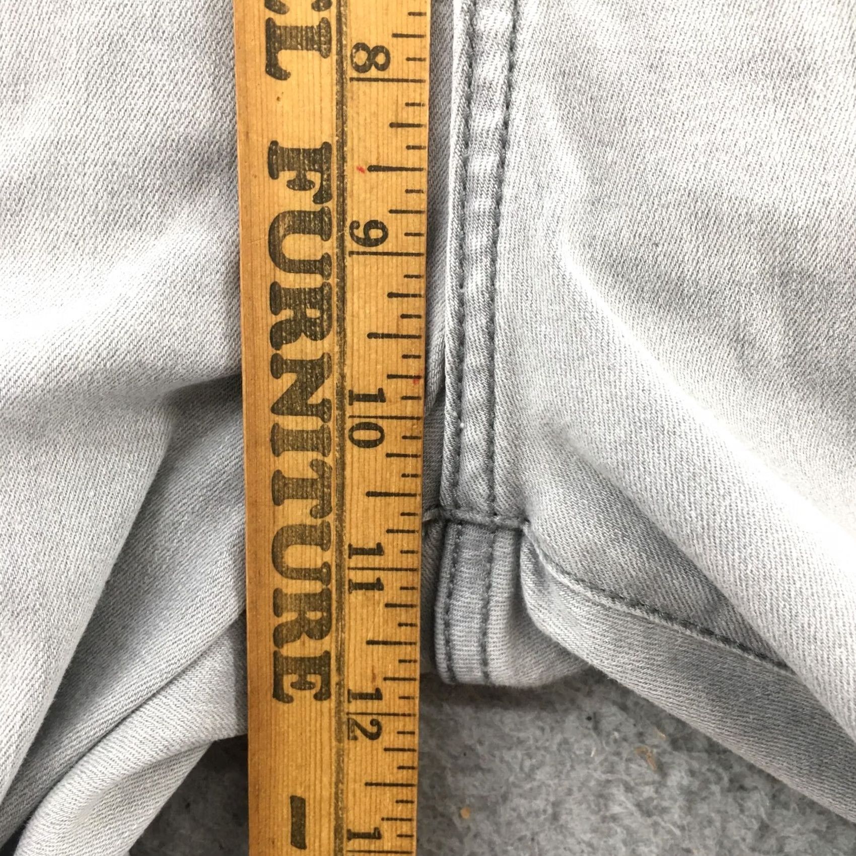 Banana Republic Banana Republic Skinny Jeans Womens 32/14 Gray Denim Mid Rise Zip Jeans Womens 32 Gray Denim Skinny Mid Rise Zip Size 24" / US 00 / IT 34 - 7 Thumbnail