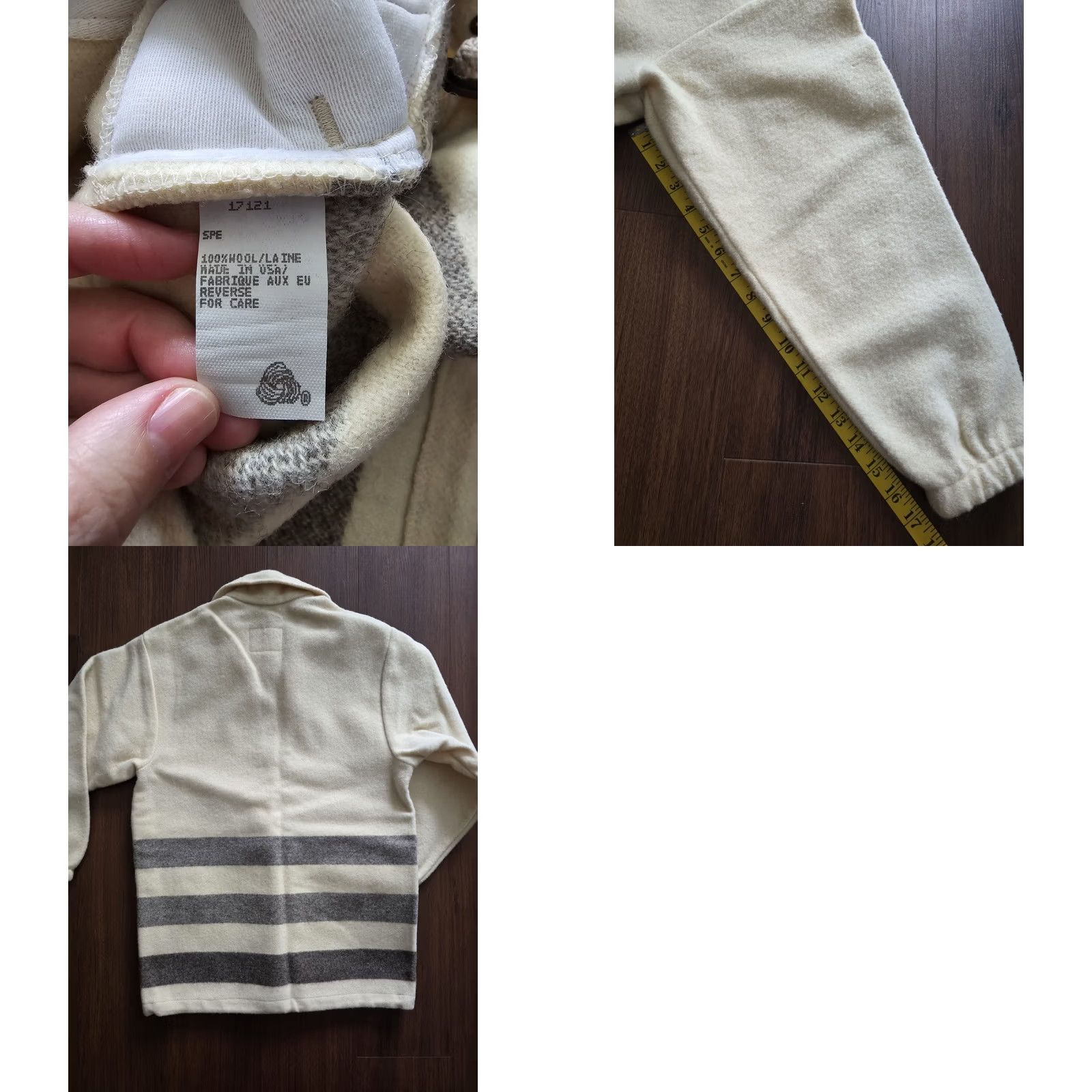 Vintage VINTAGE Woolrich Pullover 1/2 Zip Pockets Wool Mens Small Cream Grey USA Shirt Regular XS? Size US S / EU 44-46 / 1 - 8 Thumbnail