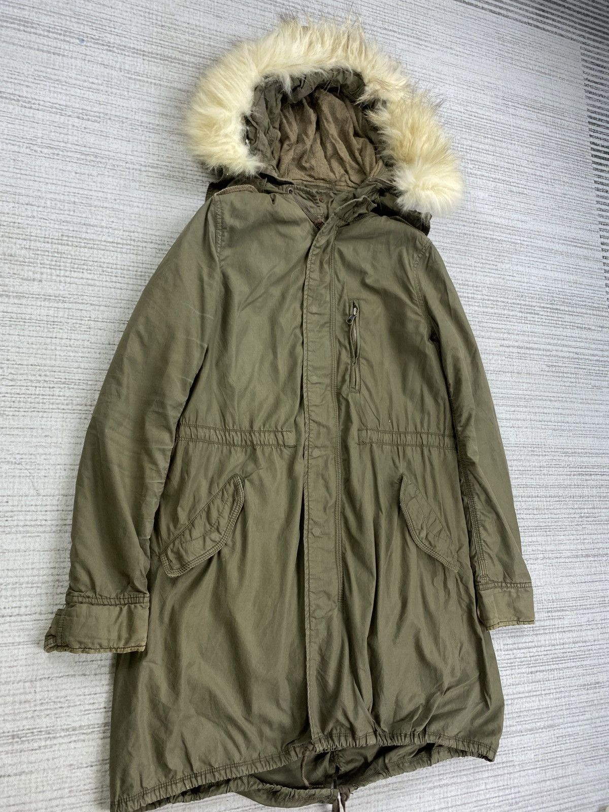 GOA Vintage G.O.A Military Faux Fur Hoodie Parka Jacket Size US S / EU 44-46 / 1 - 4 Thumbnail