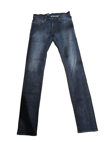 image of Dior Homme Ss14 Dark Jeans Size 31 in Dark Blue, Men's