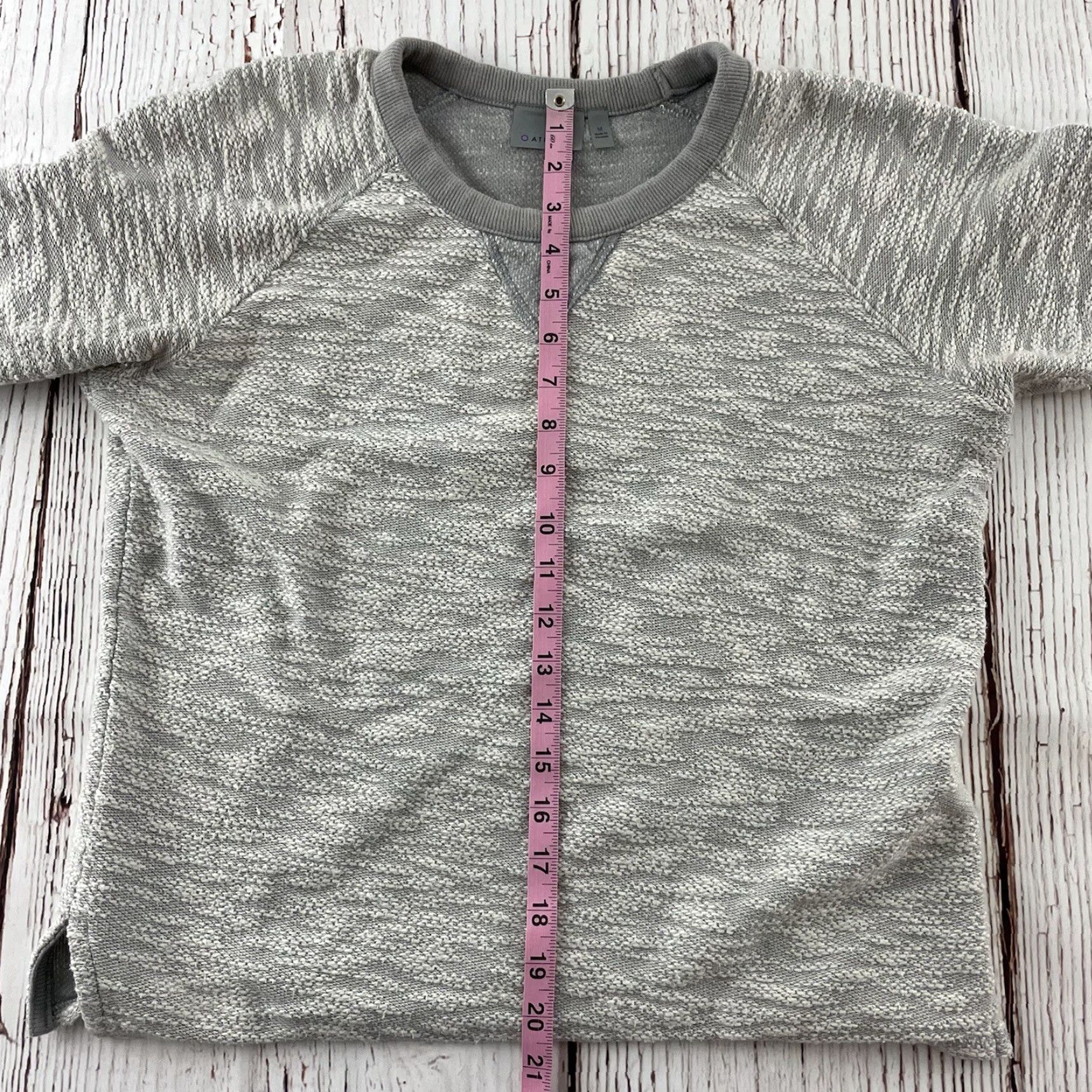 Athleta Athleta Sweatshirt Long Sleeve Pullover Women M Gray Beige ACTIVEWEAR Size M / US 6-8 / IT 42-44 - 4 Thumbnail