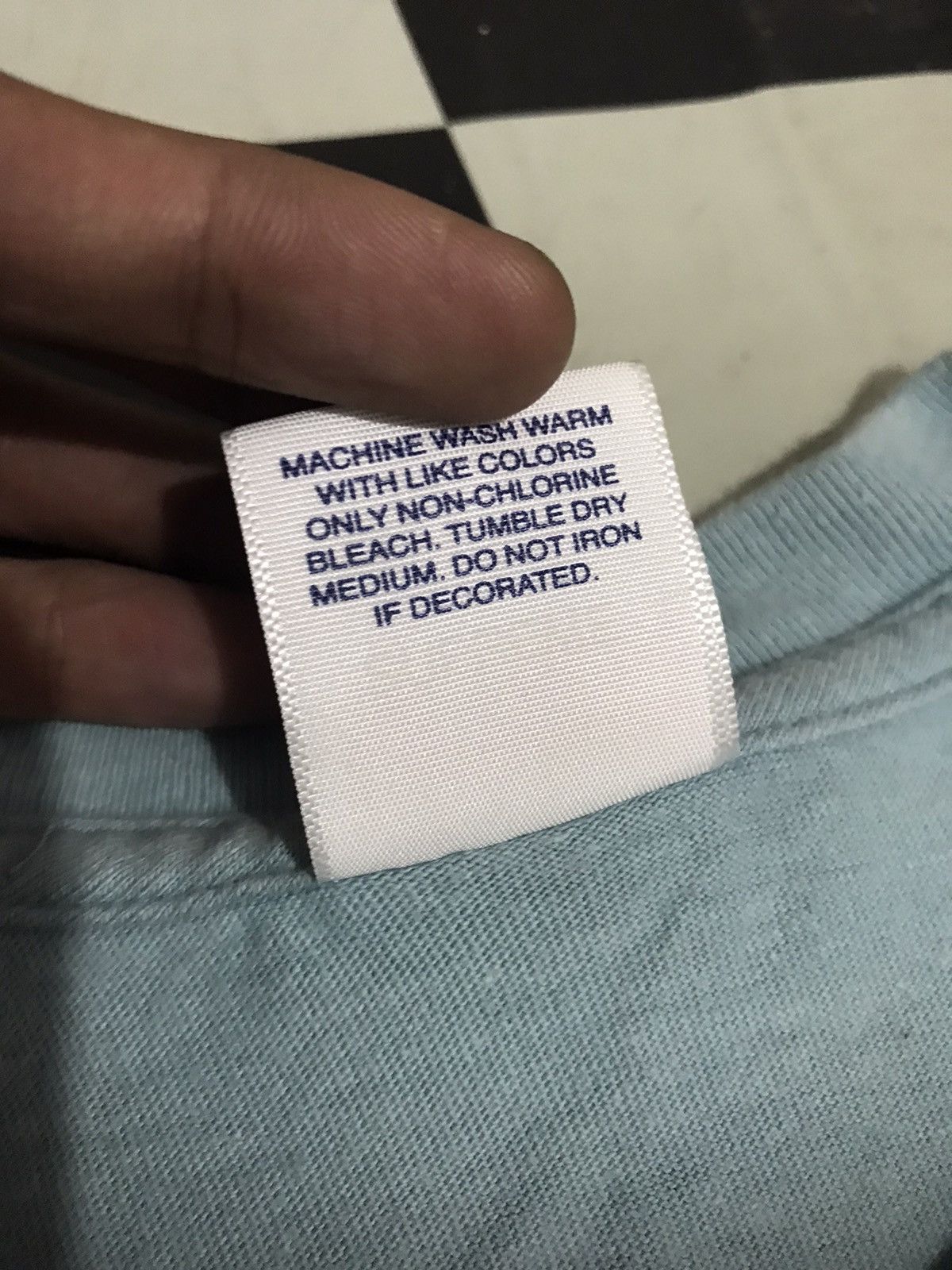 Supreme Supreme Dusty Blue Blank tee Size US L / EU 52-54 / 3 - 4 Thumbnail
