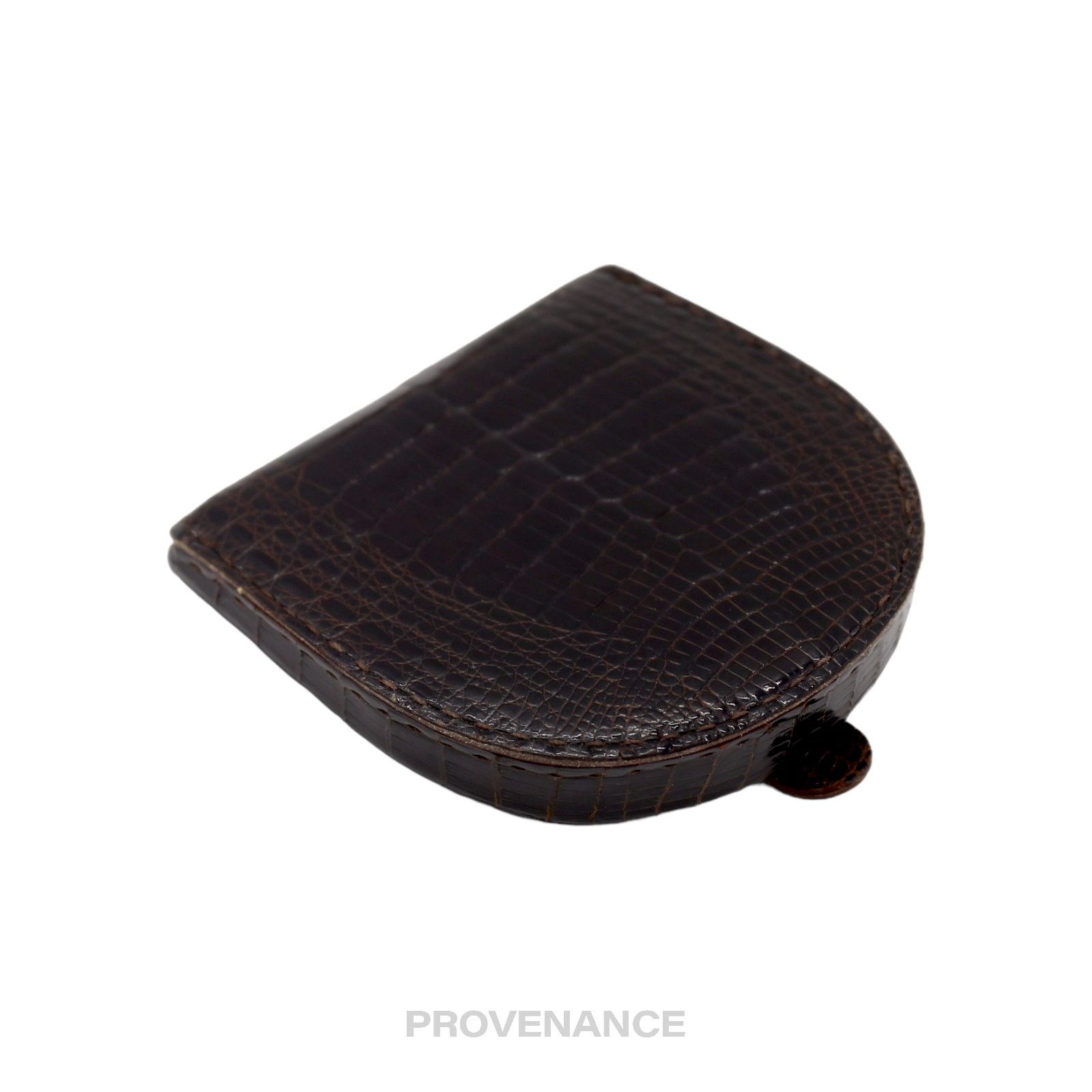 Gucci 🔴 Gucci Coin Wallet - Dark Chocolate Crocodile Size ONE SIZE - 4 Thumbnail