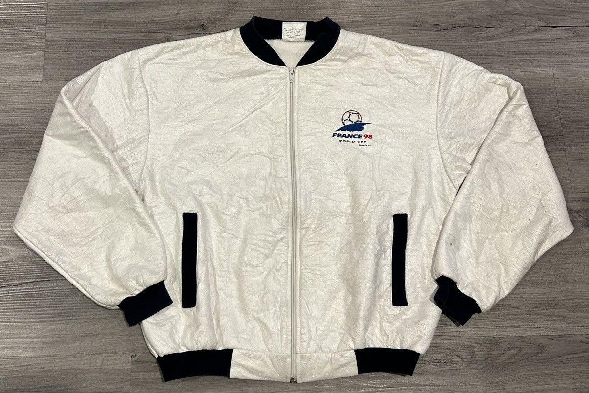 Vintage Rare Vintage France 1998 FIFA World Cup white jacket Size US M / EU 48-50 / 2 - 2 Thumbnail