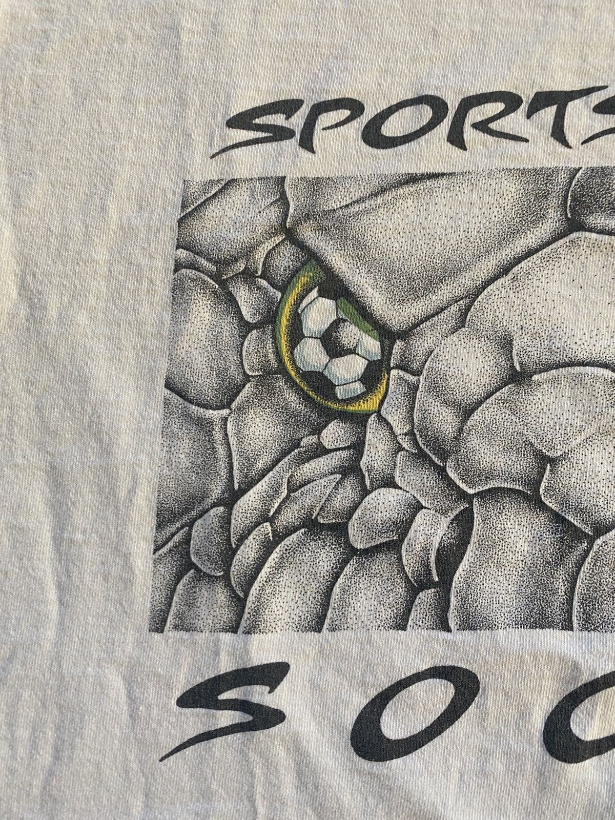 Vintage Vintage 1996 Sports Animal Soccer White Single Stitch Tee Size US M / EU 48-50 / 2 - 3 Thumbnail