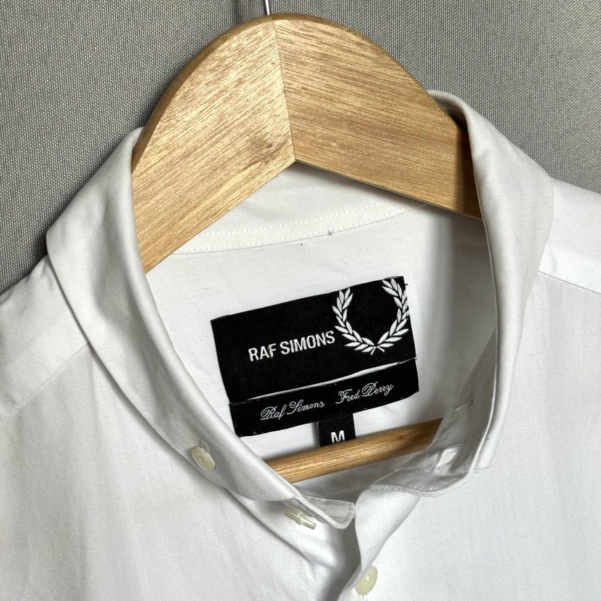 Fred Perry × Raf Simons Raf Simons Fred Perry shirt button up white medium luxury Size US M / EU 48-50 / 2 - 5 Thumbnail
