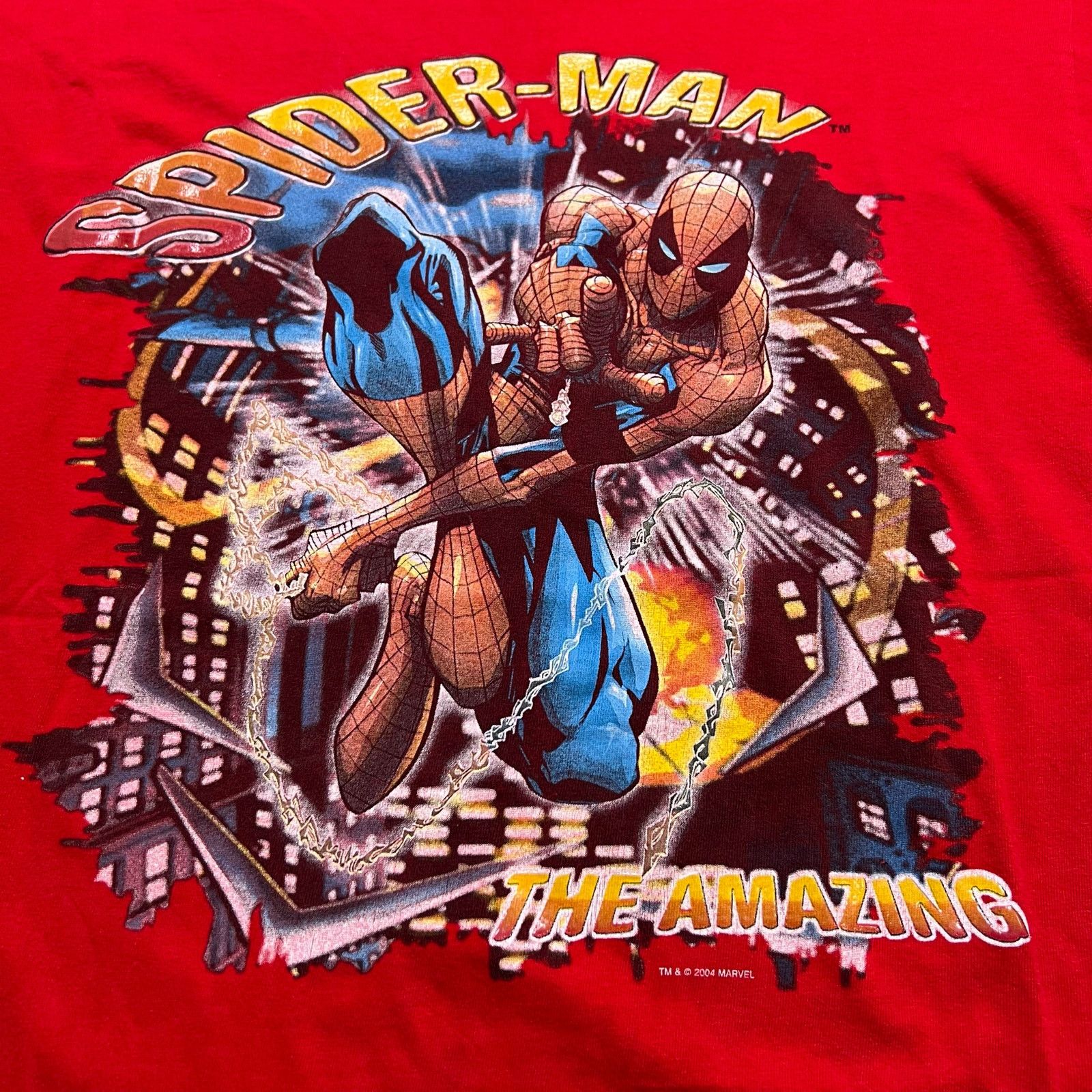 Marvel Comics Vintage Marvel Spider-Man The Amazing Graphic T-Shirt Red M Size US M / EU 48-50 / 2 - 2 Thumbnail