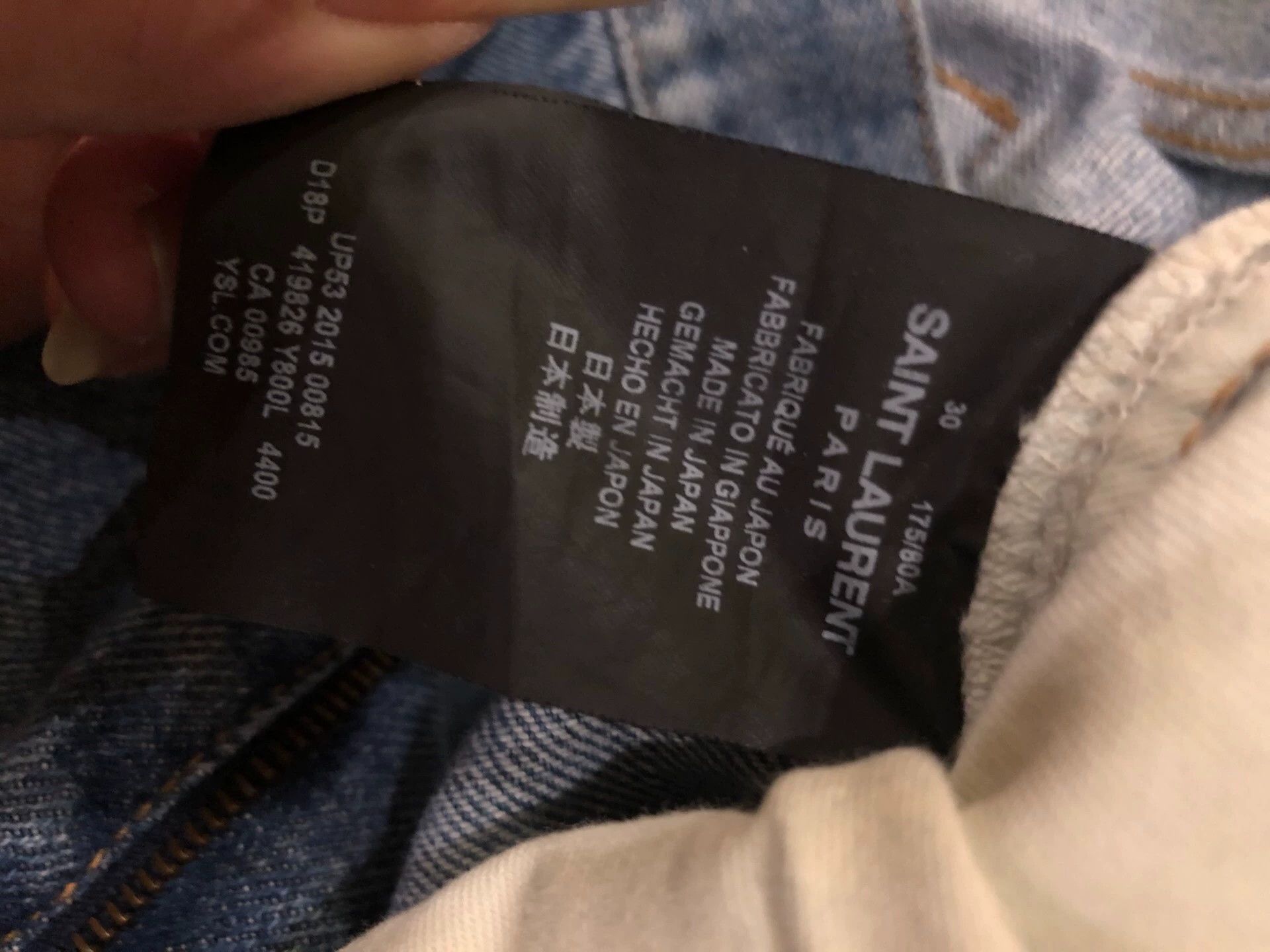 Saint Laurent Paris Saint Laurent Paris D01 Knee Knife Cutting Jeans-2508 Size US 30 / EU 46 - 6 Thumbnail