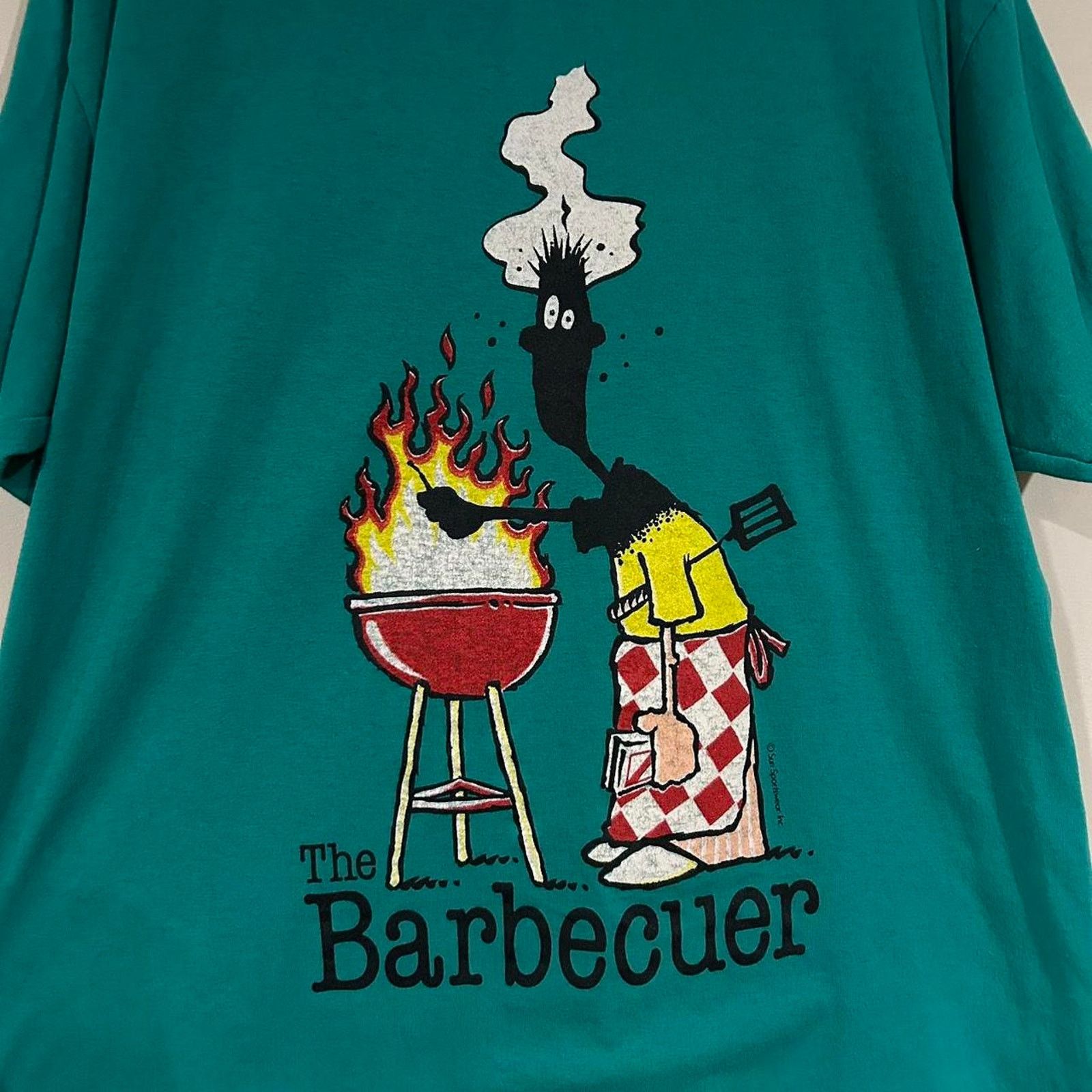 Other Vintage The Barbecuer Cartoon Tee Shirt Size US XL / EU 56 / 4 - 2 Thumbnail