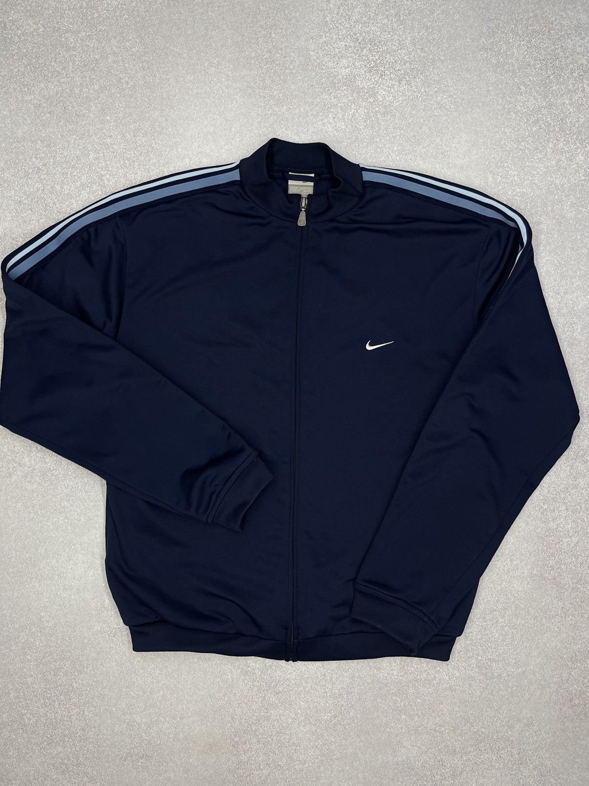 Nike Vintage Nike Track Jacket Navy Small Logo Y2K TN ACG Size US S / EU 44-46 / 1 - 2 Thumbnail
