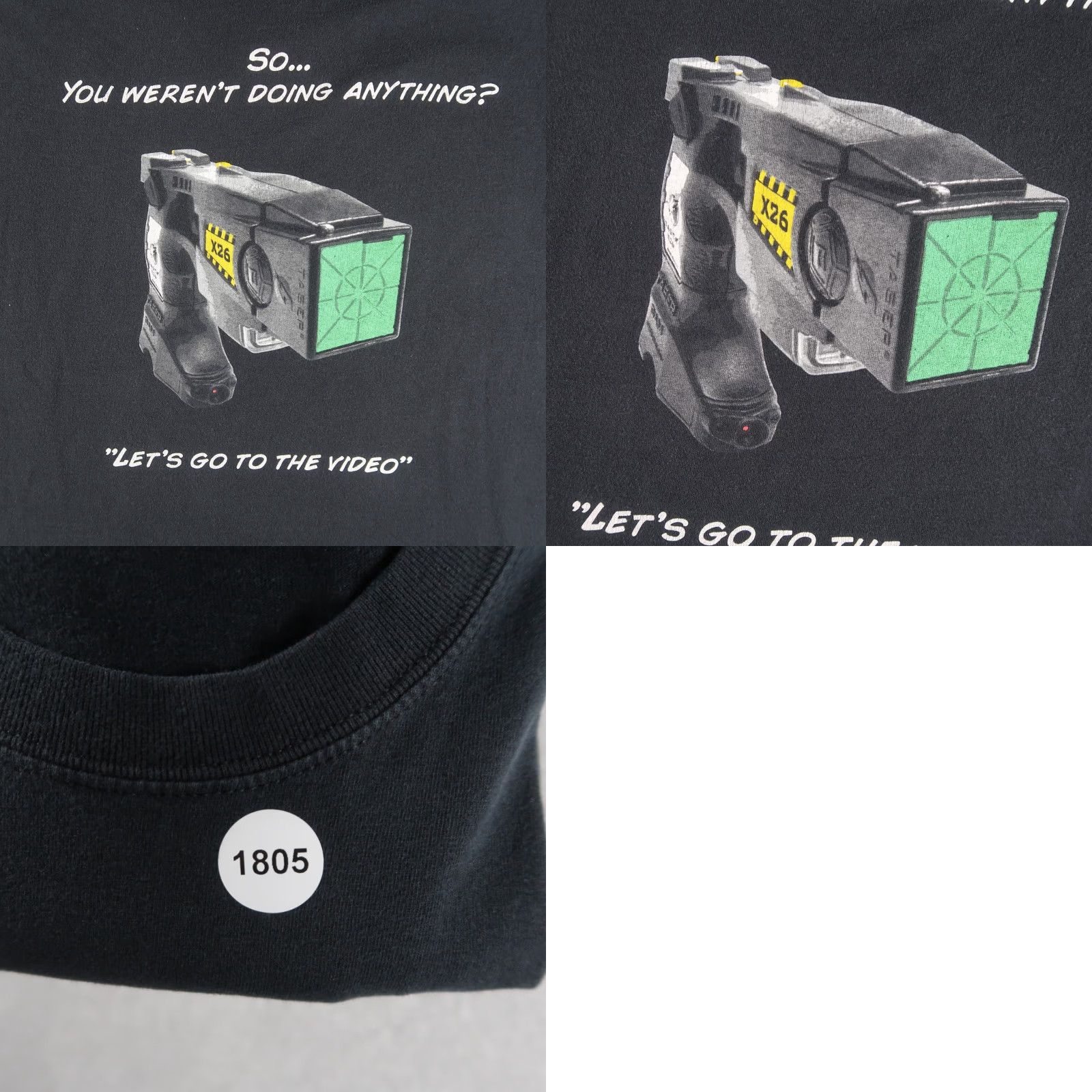 Gildan VINTAGE Taser International Promo T-Shirt Men’s XL Black Nike? Size US XL / EU 56 / 4 - 8 Thumbnail