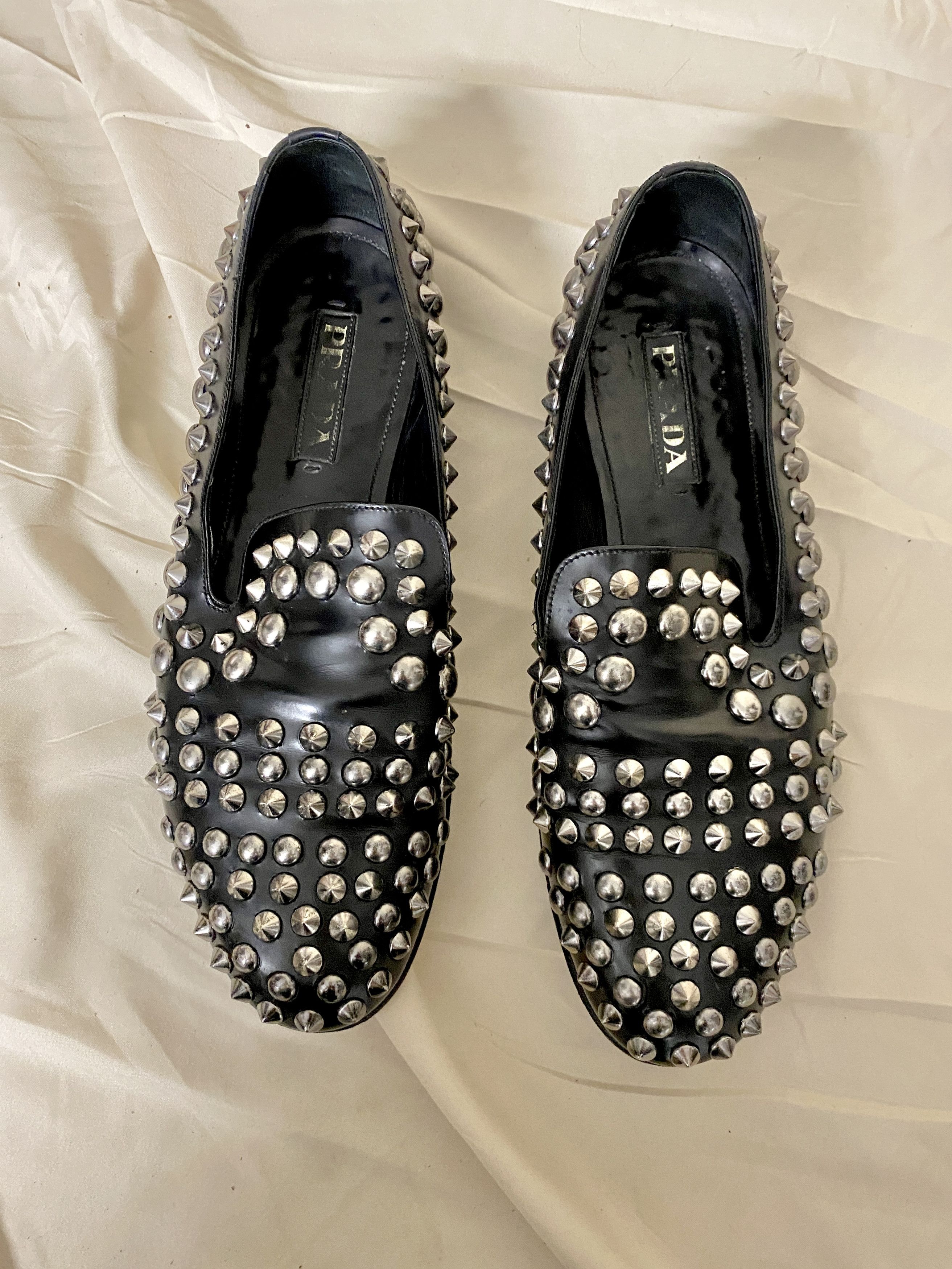 Prada Prada Vintage Studded Loafers - Unisex Size US 8 / EU 41 - 2 Thumbnail