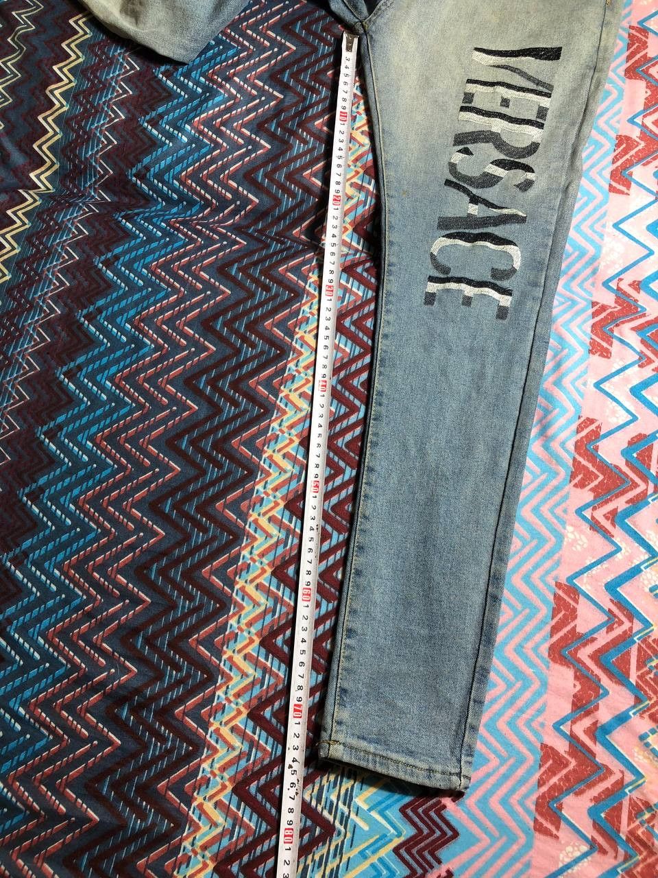 Vintage Crazy Crash Dirty Baggy Faded Jean Japan Avant Garde Style Size US 30 / EU 46 - 7 Thumbnail