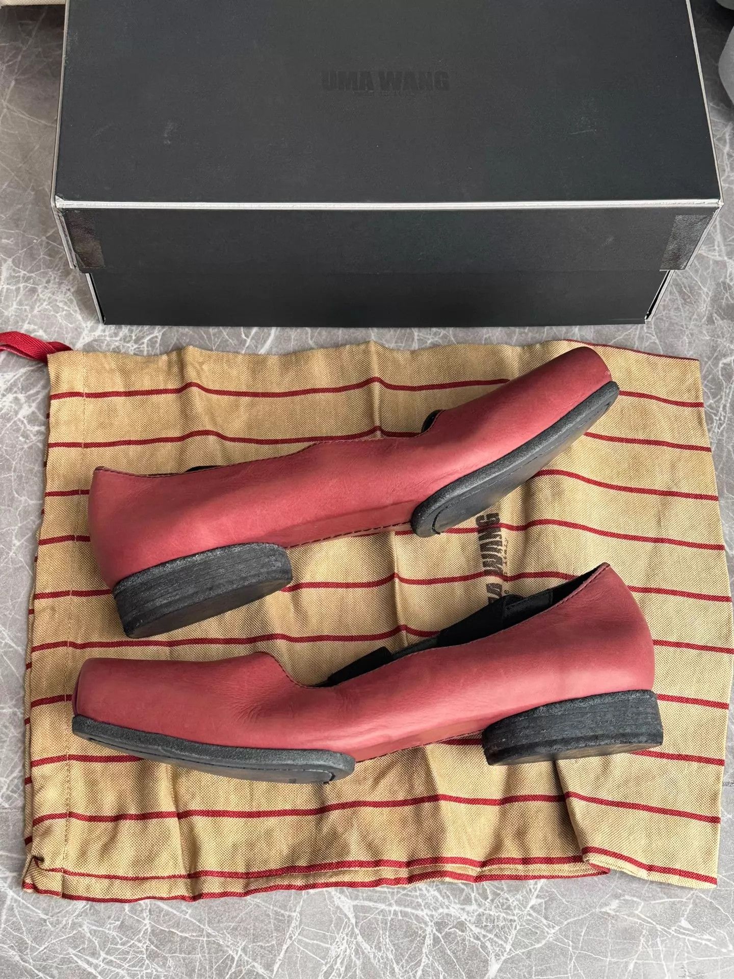 Uma Wang UmaWang Ballet Flats Low Heel Dark Red 38 Size US 7.5 / IT 37.5 - 6 Thumbnail