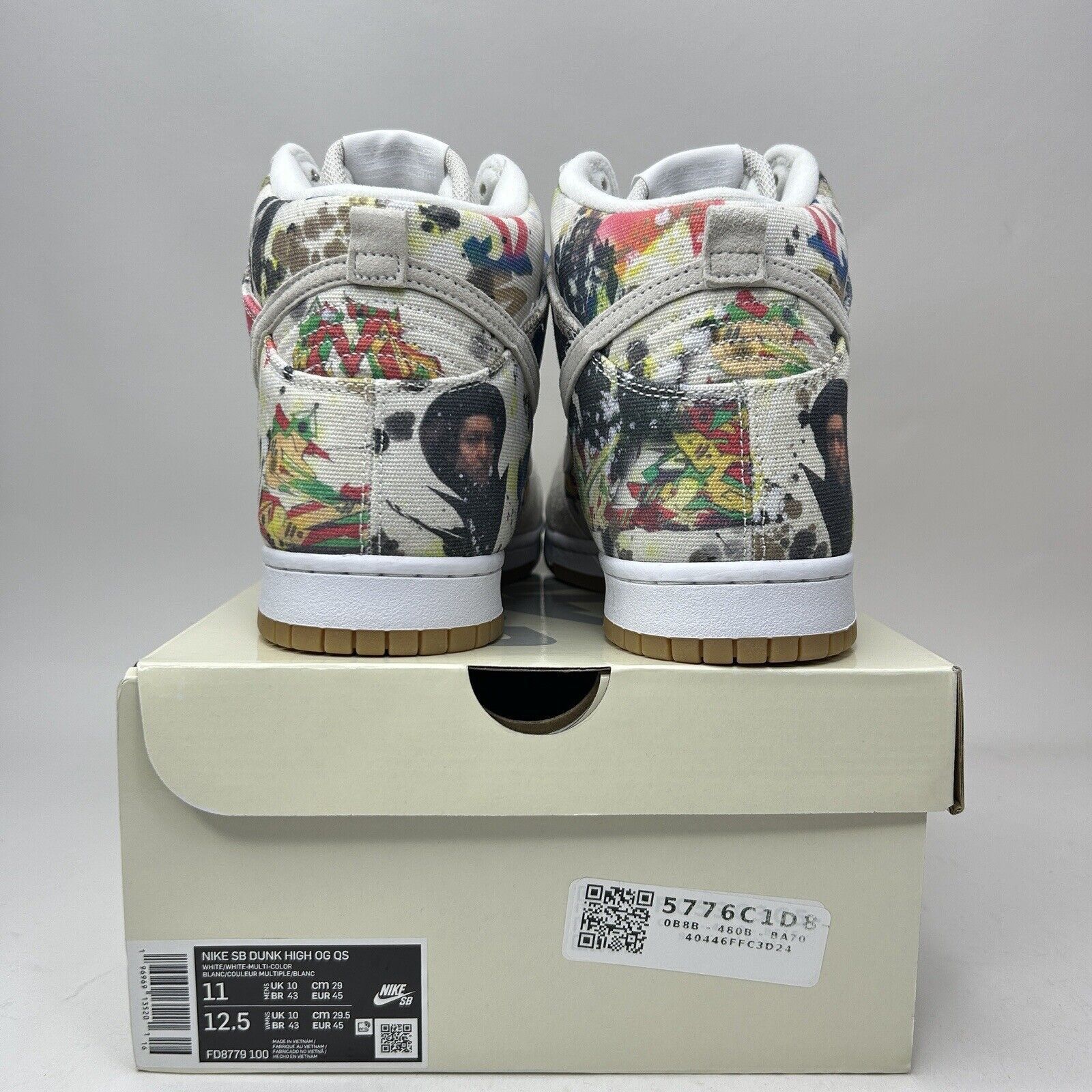 Nike Nike SB Dunk High QS x Supreme “Rammellzee” 2023 Size US 11 / EU 44 - 4 Thumbnail