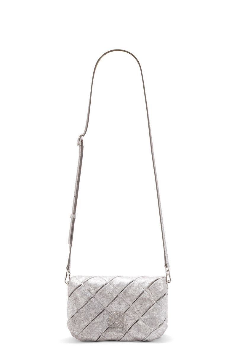 Loewe o1in1g0426 Size: OS/ Goya Mini Puffer Bag in Silver Size ONE SIZE - 5 Thumbnail