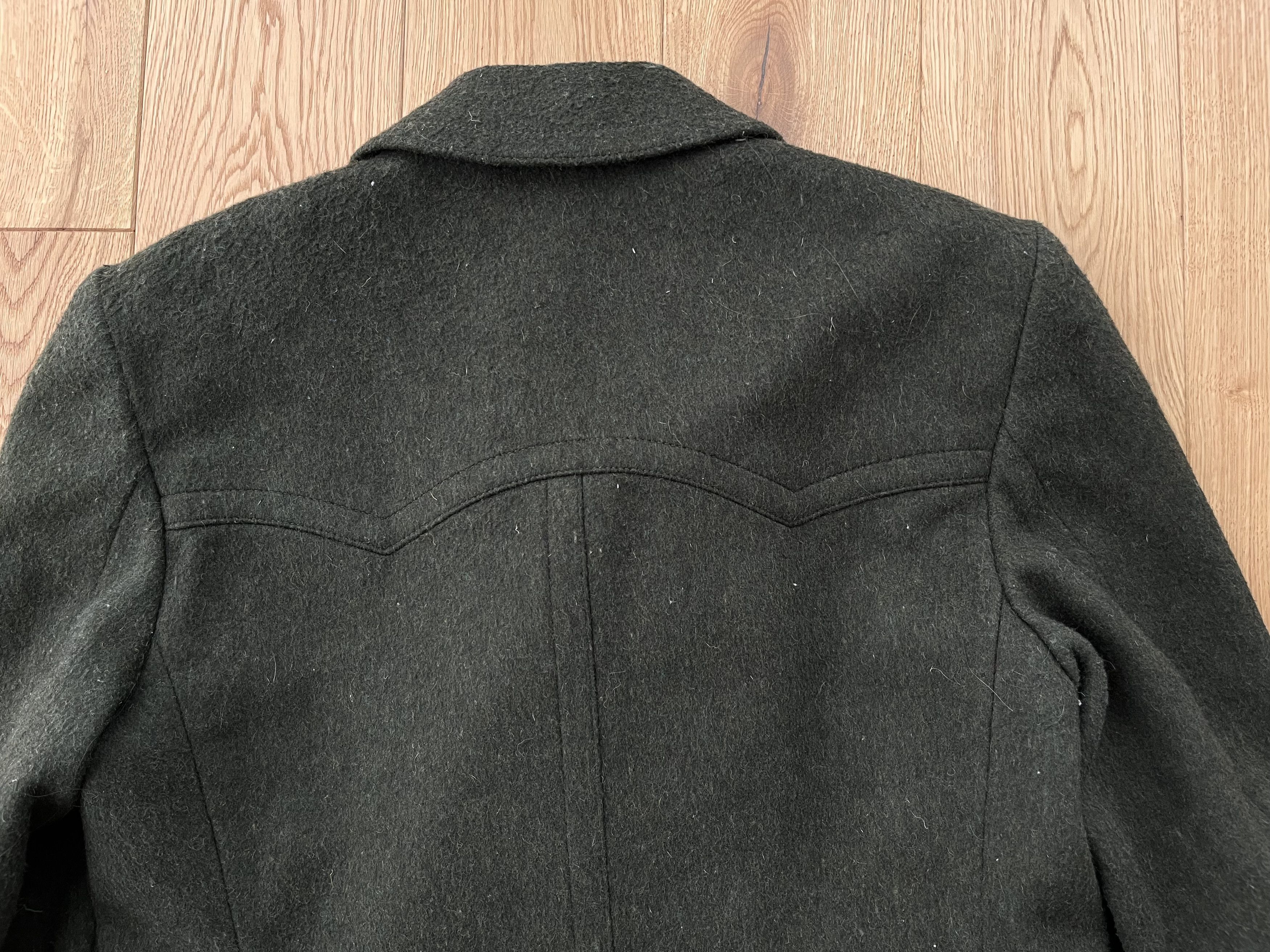 Vintage 1970's Alpen Loden S Men UK 38 US Wool Pea Green Coat Size US S / EU 44-46 / 1 - 7 Thumbnail