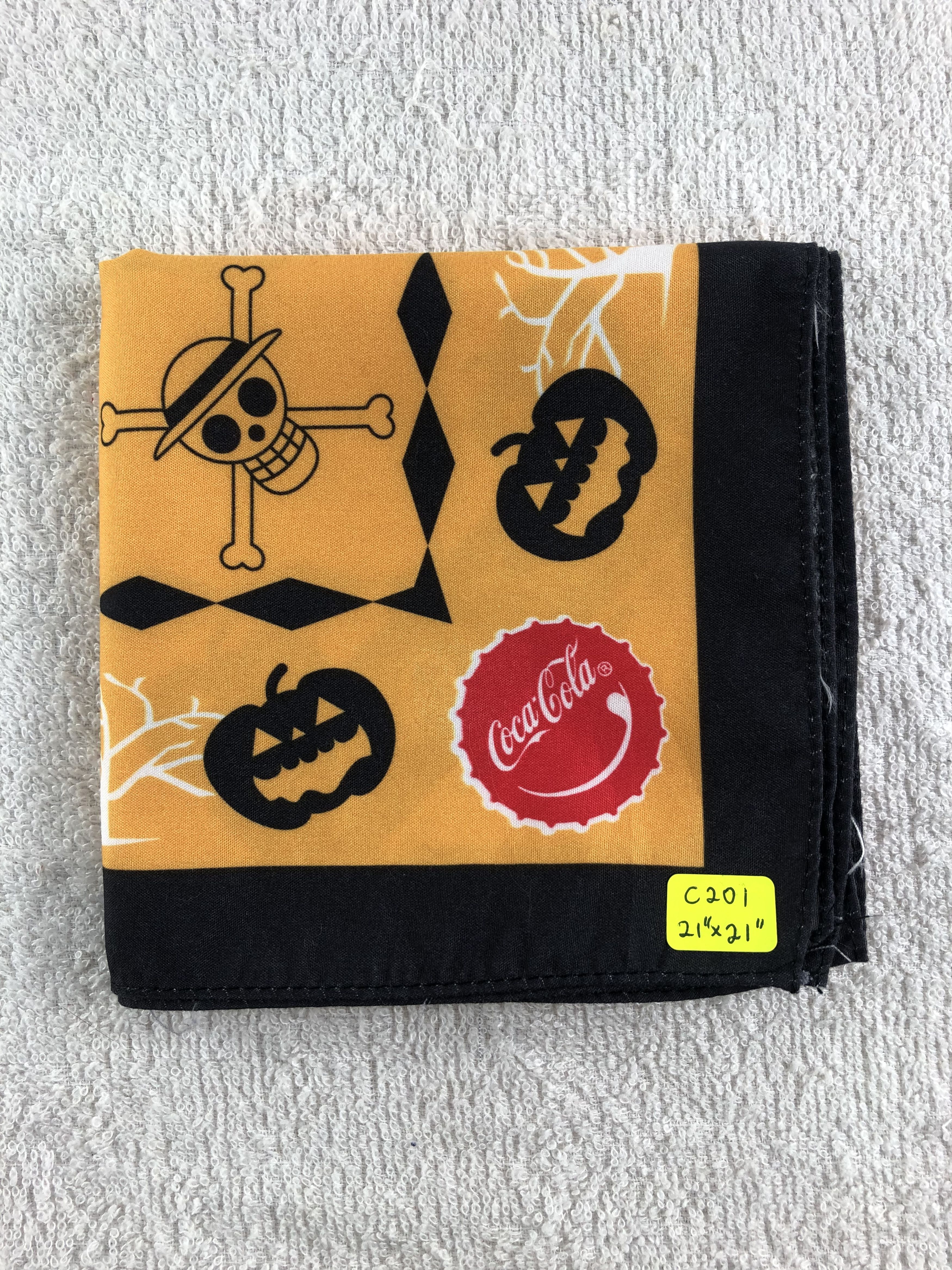 Anime One Piece X Coca Cola Handkerchief / Bandana / Neckerchief Size ONE SIZE - 6 Thumbnail